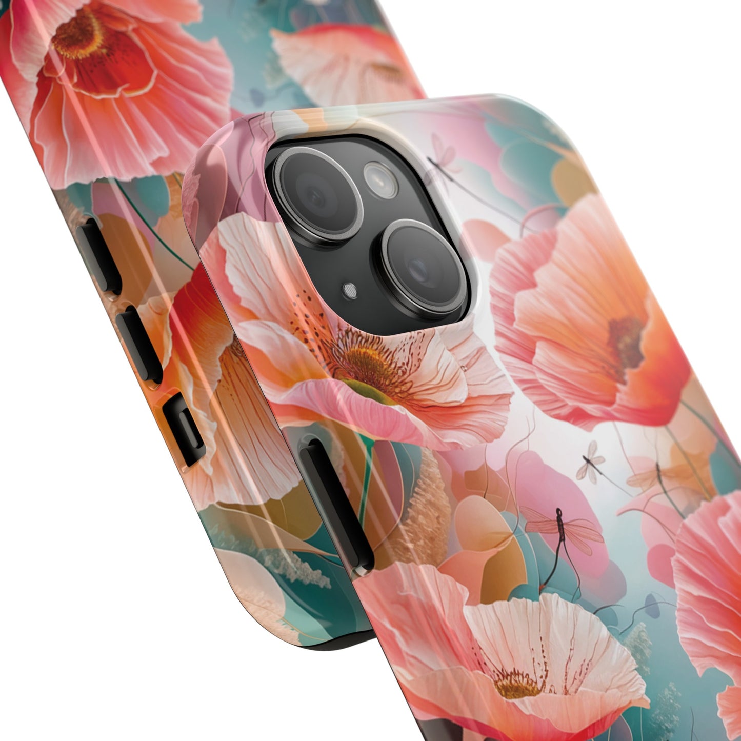 Whimsical Wings and Petal Whispers - Tough Phone Cases
