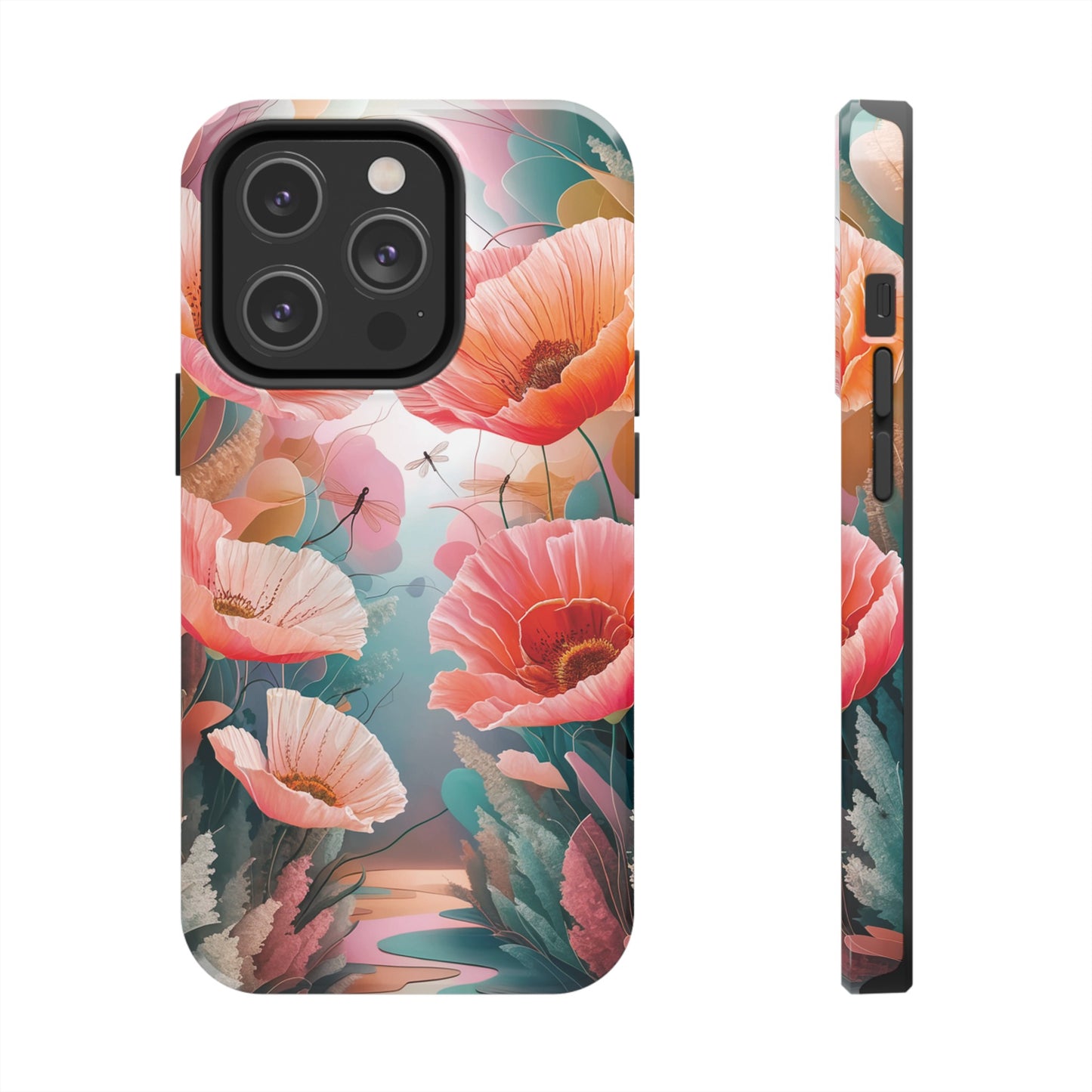 Whimsical Wings and Petal Whispers - Tough Phone Cases