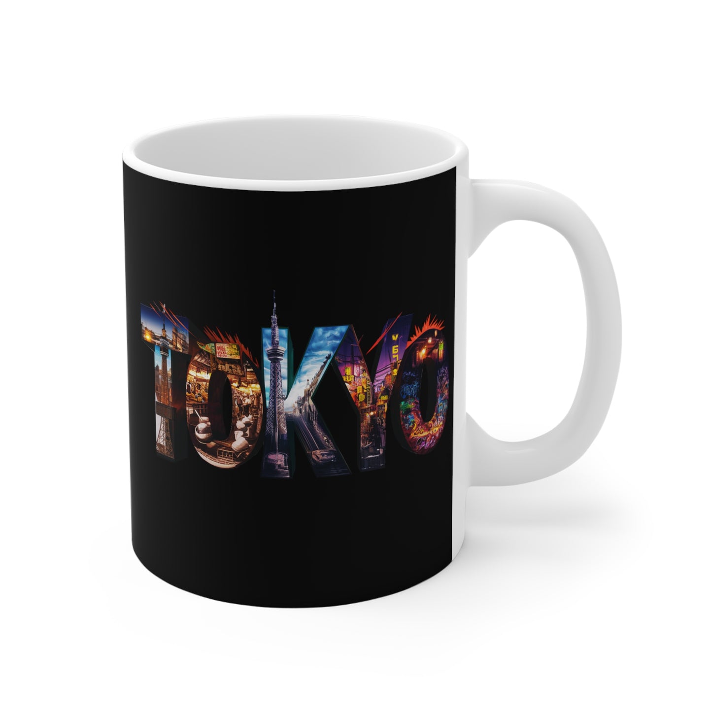 "Tokyo" in Black - Mug 11oz