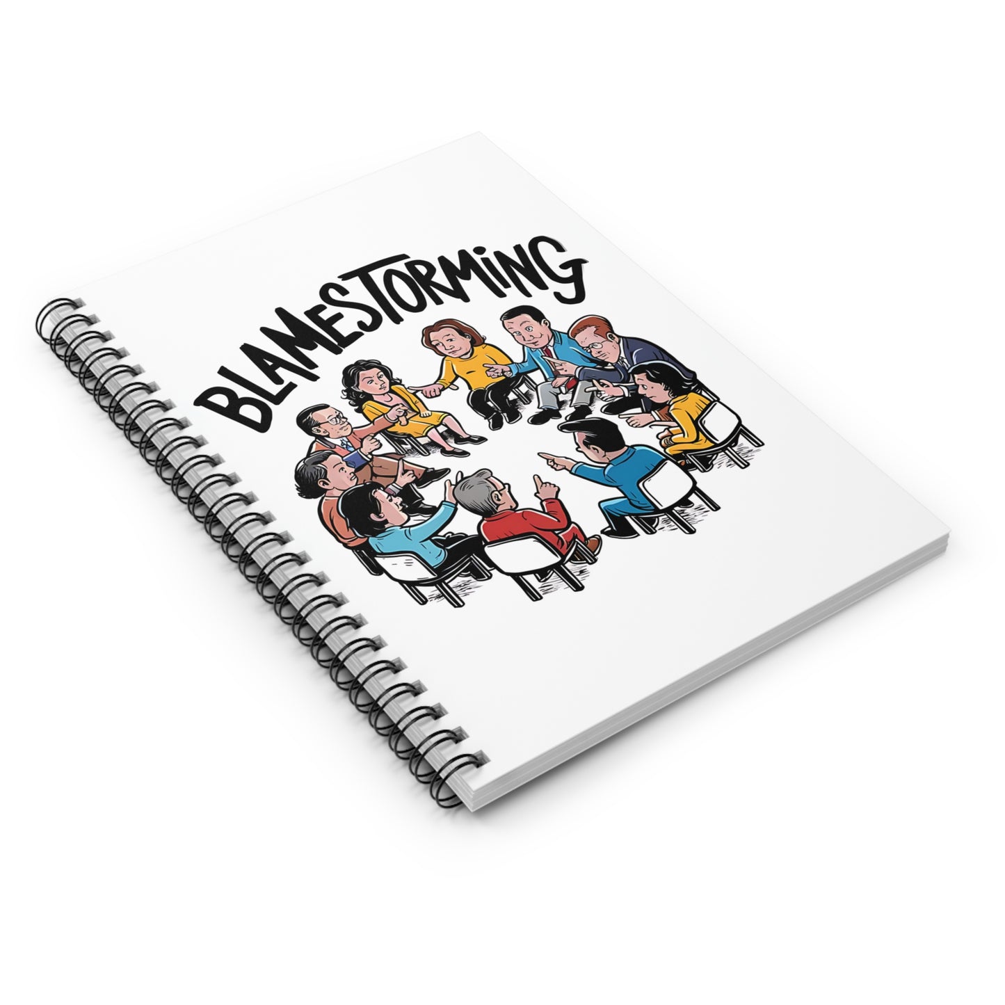 "Blamestorming." Spiral Notebook - Ruled Line