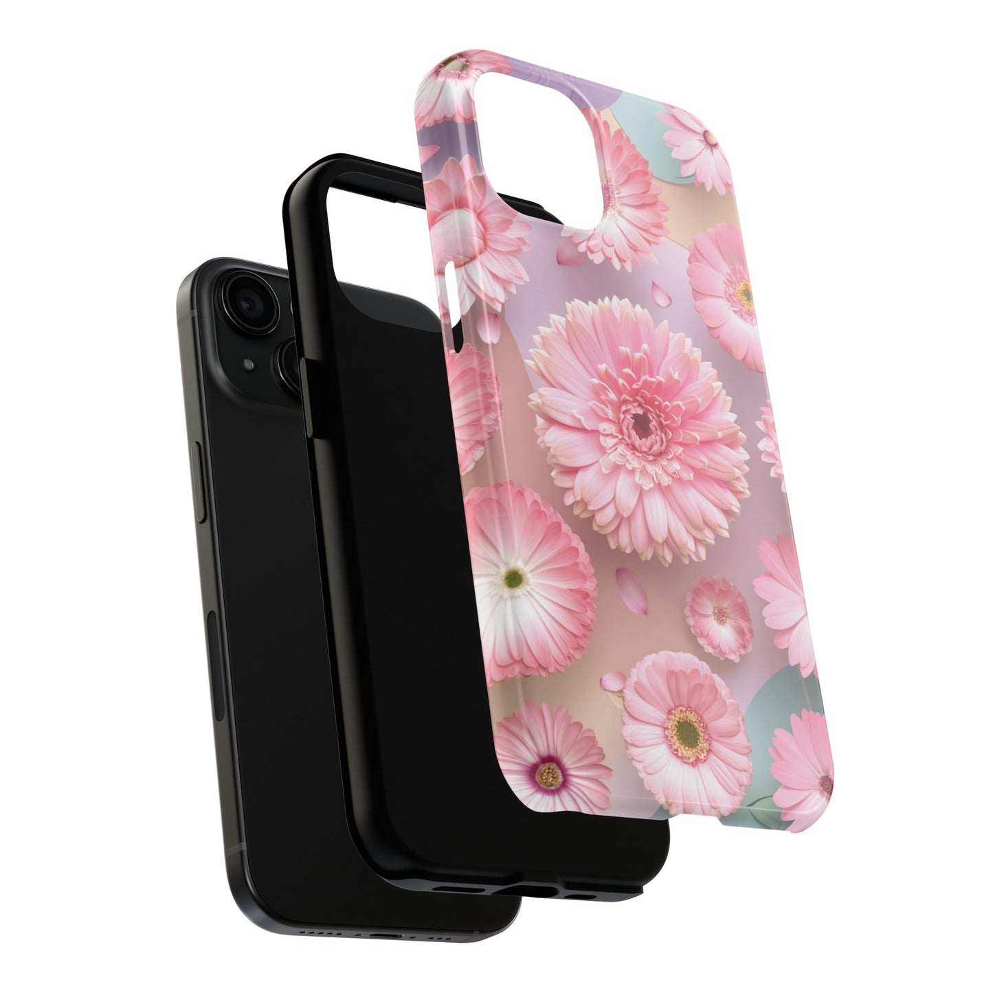Pink Floral Bliss - Tough Phone Cases