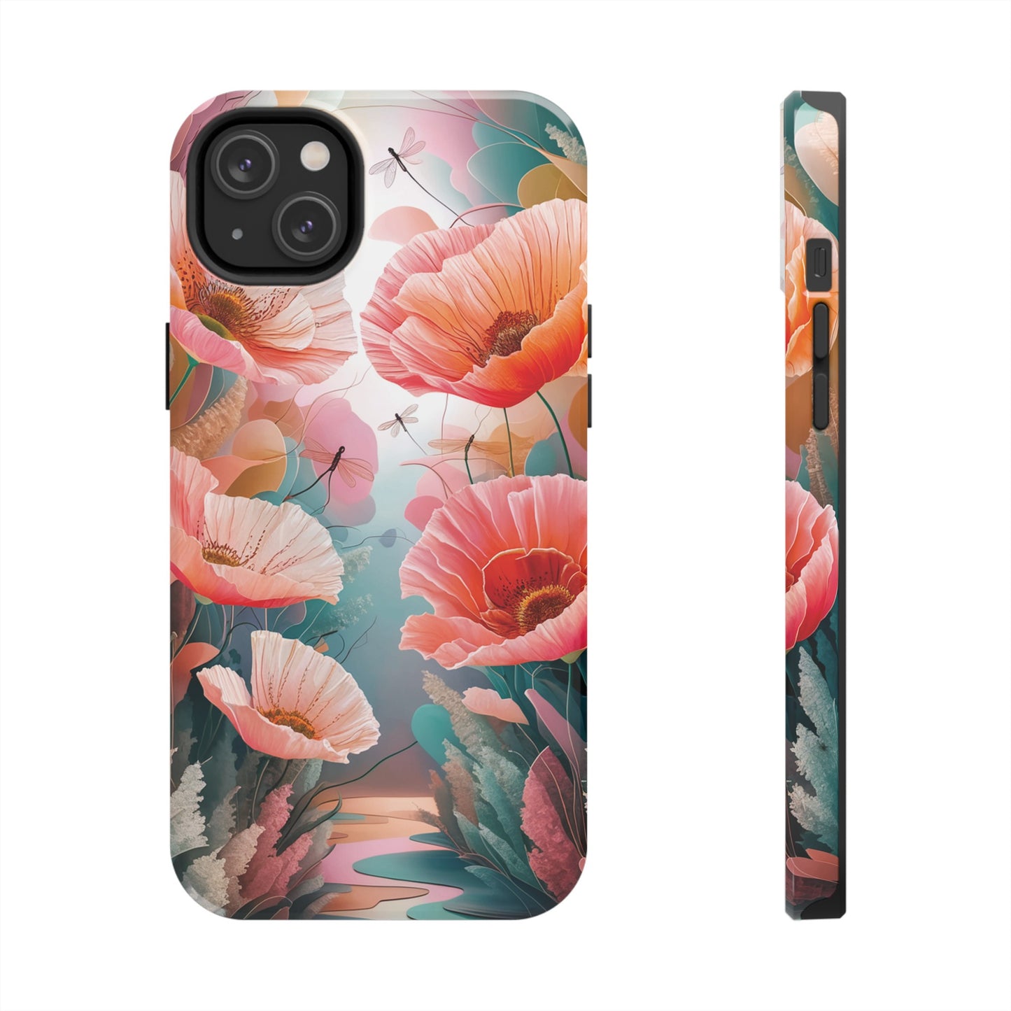 Whimsical Wings and Petal Whispers - Tough Phone Cases