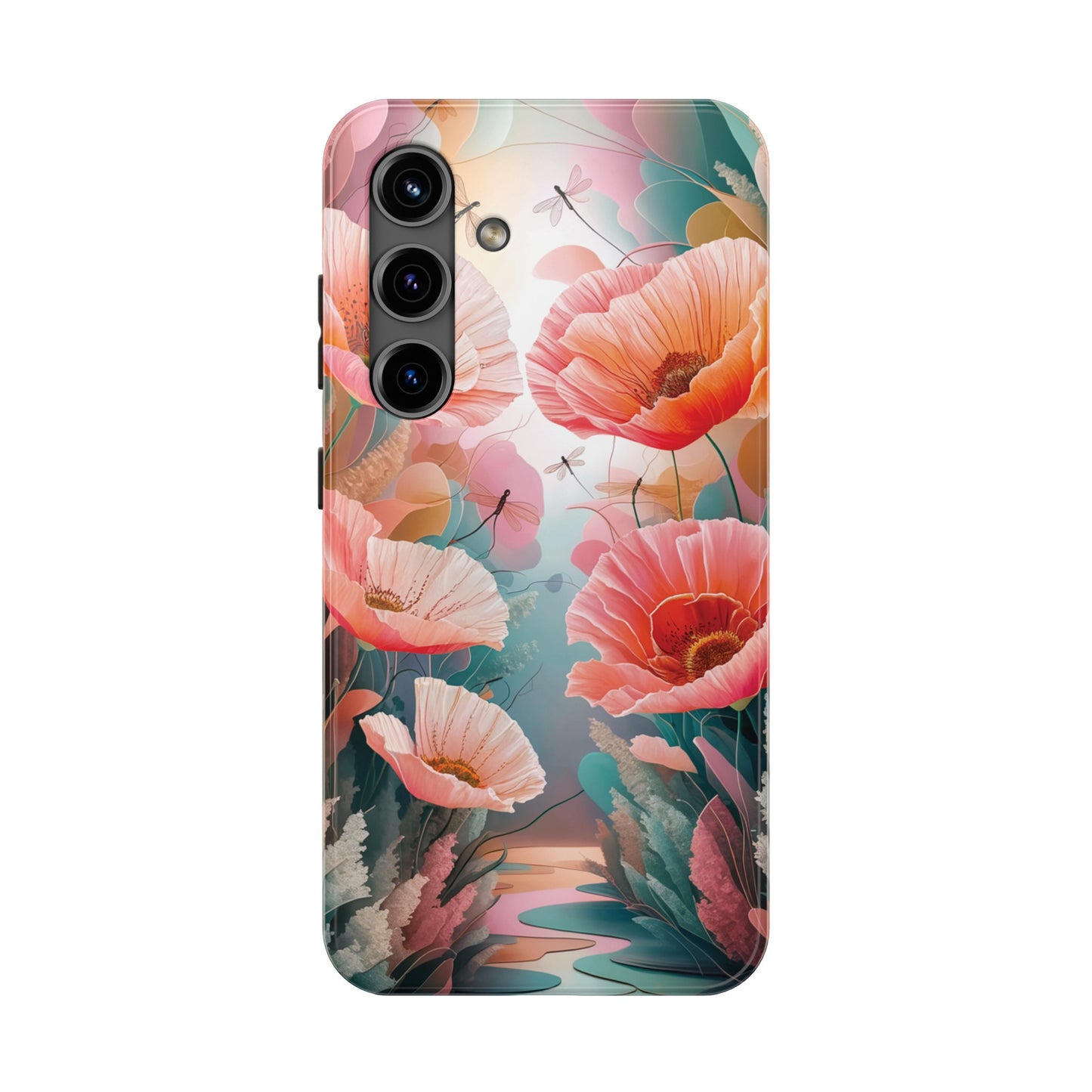 Whimsical Wings and Petal Whispers - Tough Phone Cases