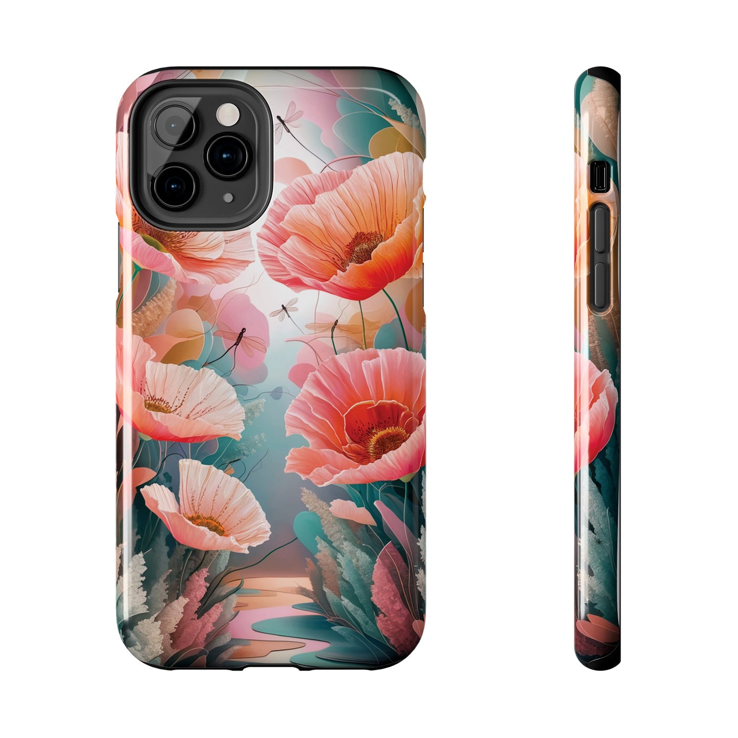 Whimsical Wings and Petal Whispers - Tough Phone Cases