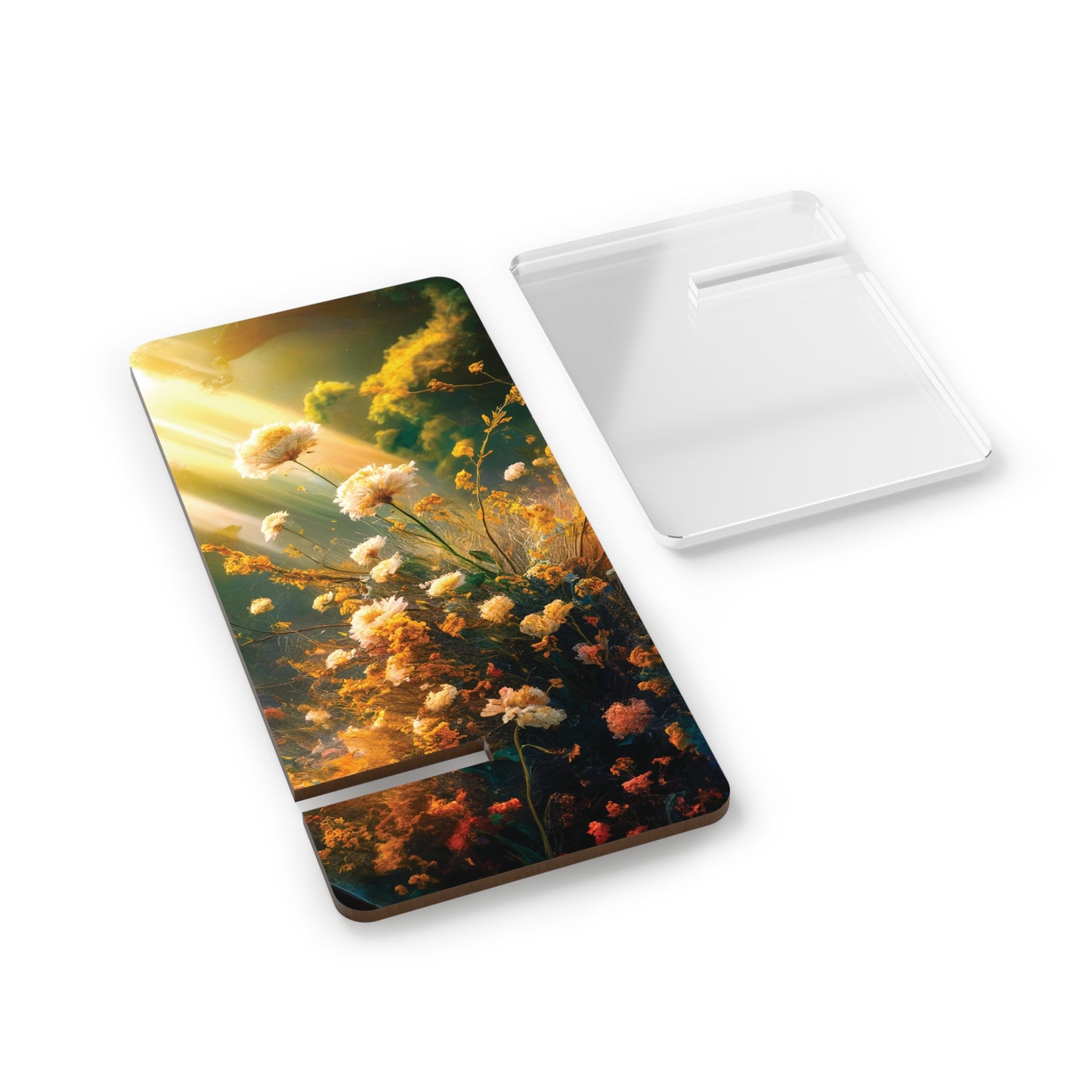 Bathed in Light: A Flourishing Garden of Magical Blooms! - Display Stand for Smartphones