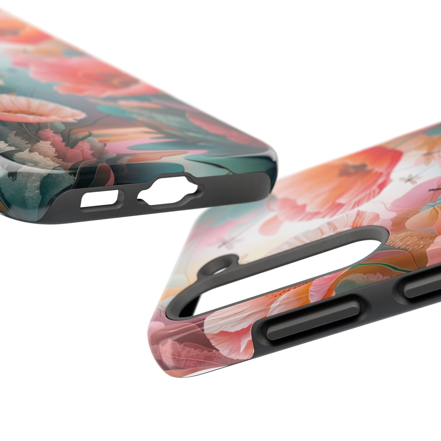 Whimsical Wings and Petal Whispers - Tough Phone Cases