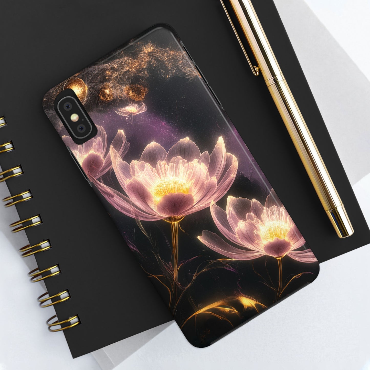 Night Lotus Glow - Tough Phone Cases