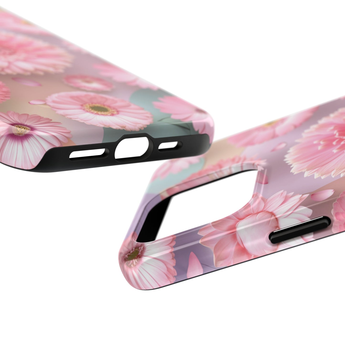 Pink Floral Bliss - Tough Phone Cases