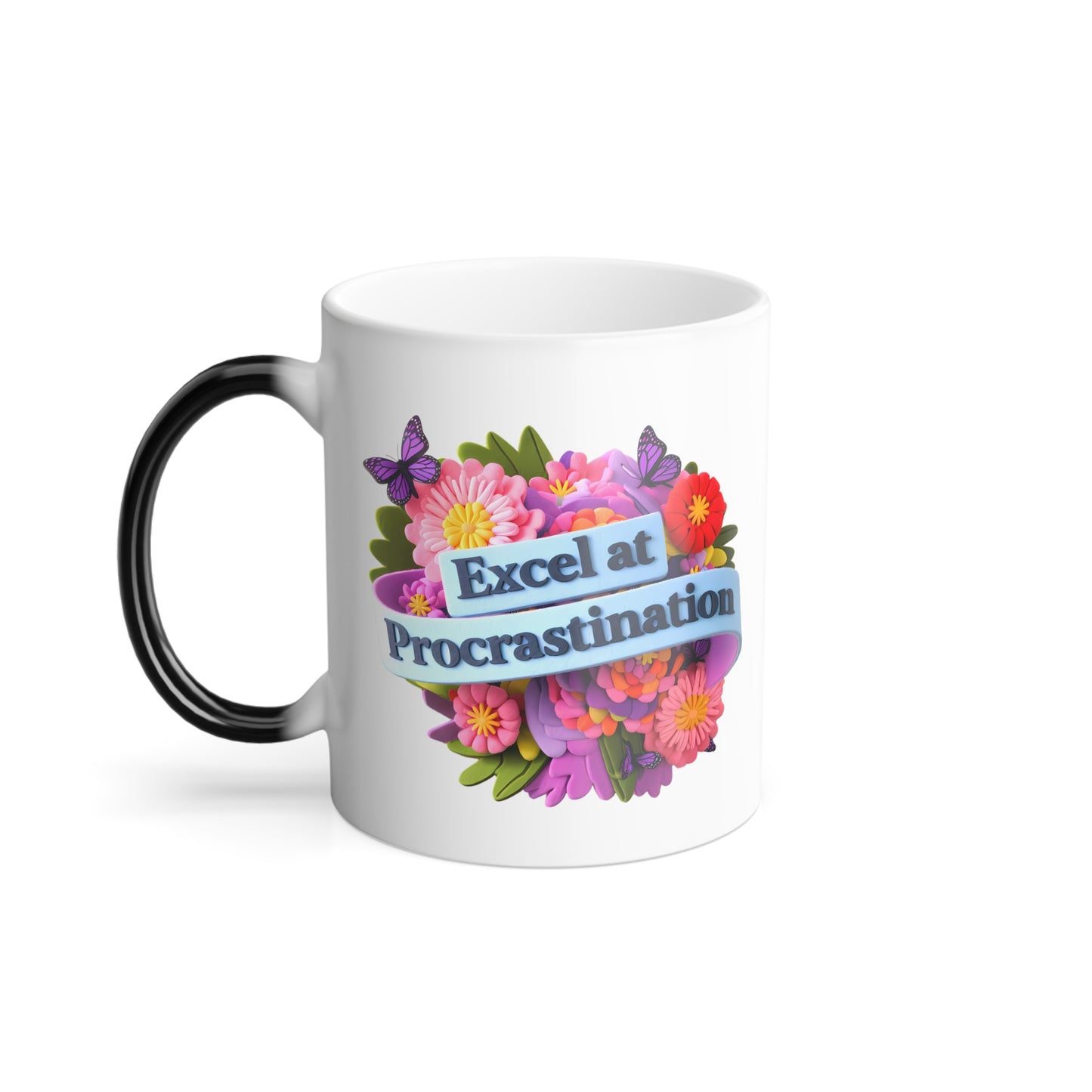 Excel at Procrastination - Color Morphing Mug, 11oz