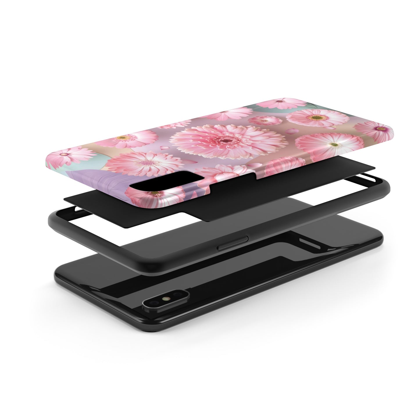 Pink Floral Bliss - Tough Phone Cases