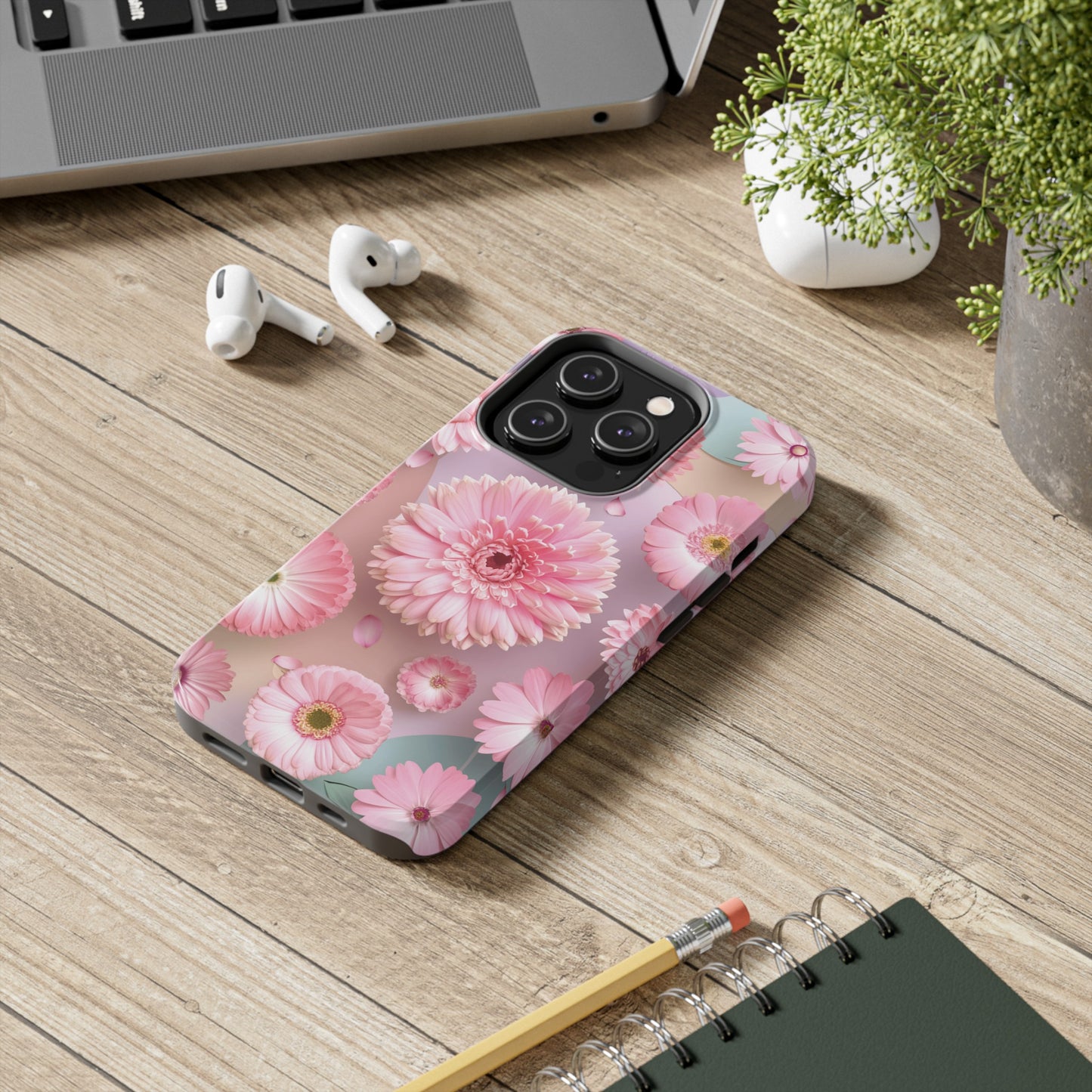 Pink Floral Bliss - Tough Phone Cases