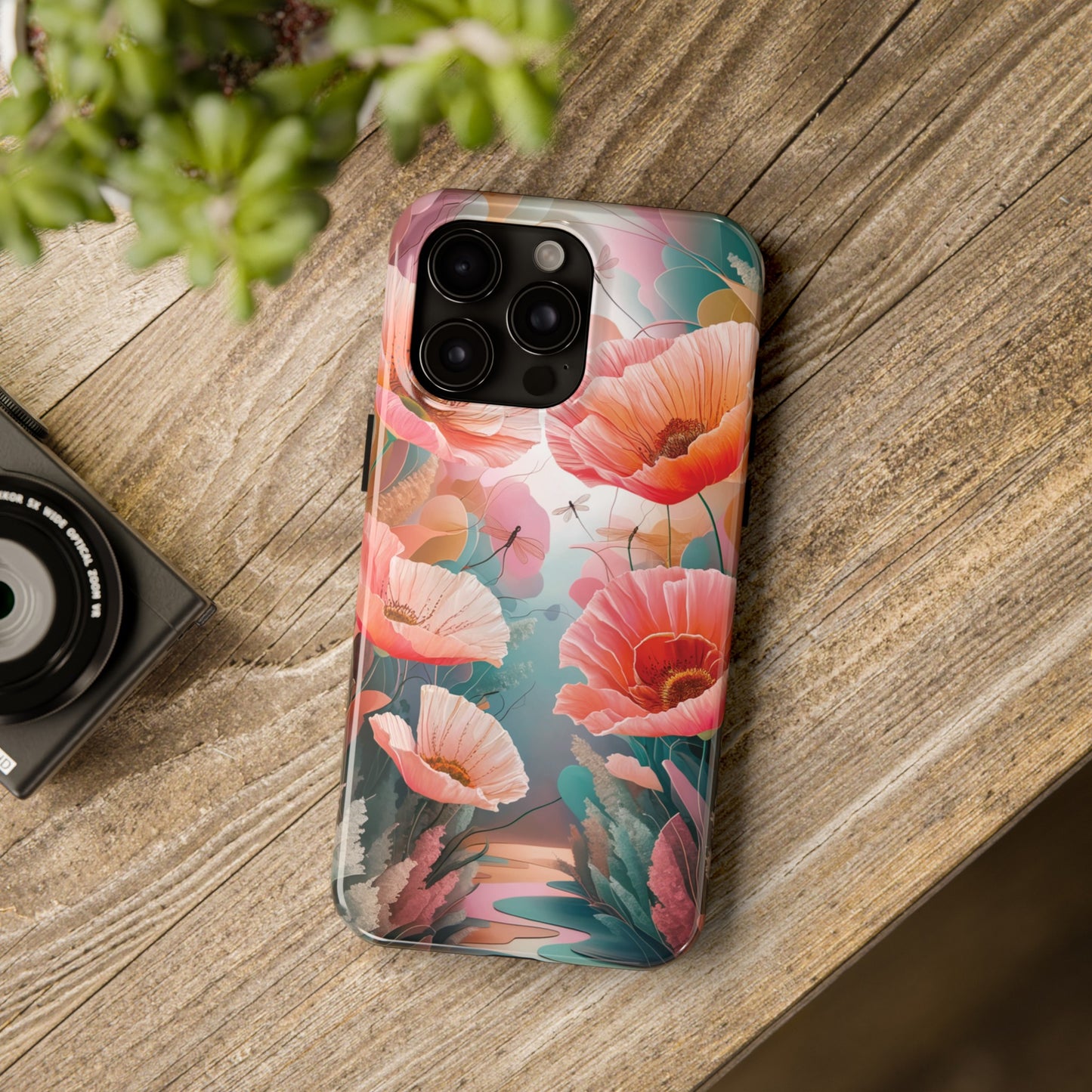 Whimsical Wings and Petal Whispers - Tough Phone Cases