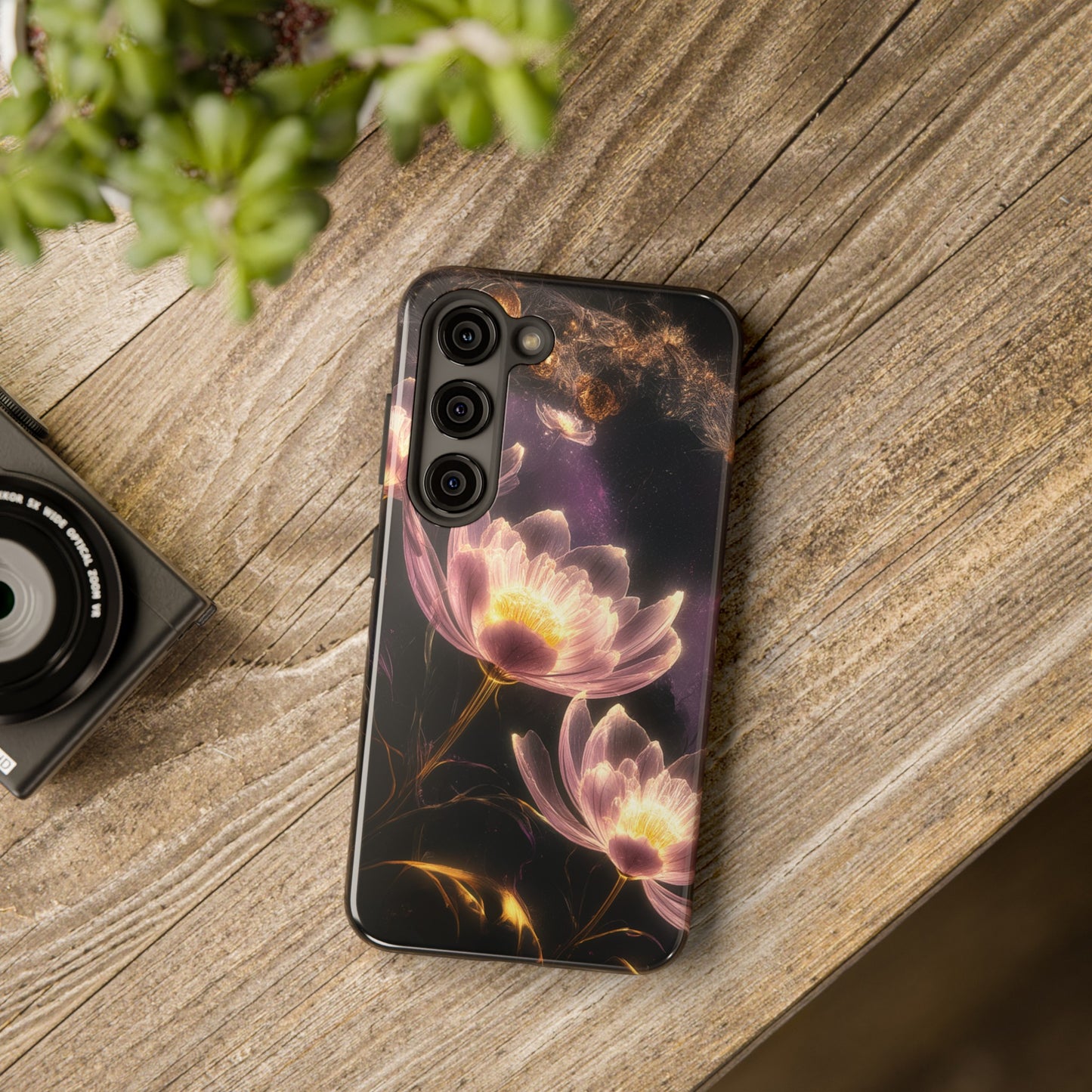 Night Lotus Glow - Tough Phone Cases