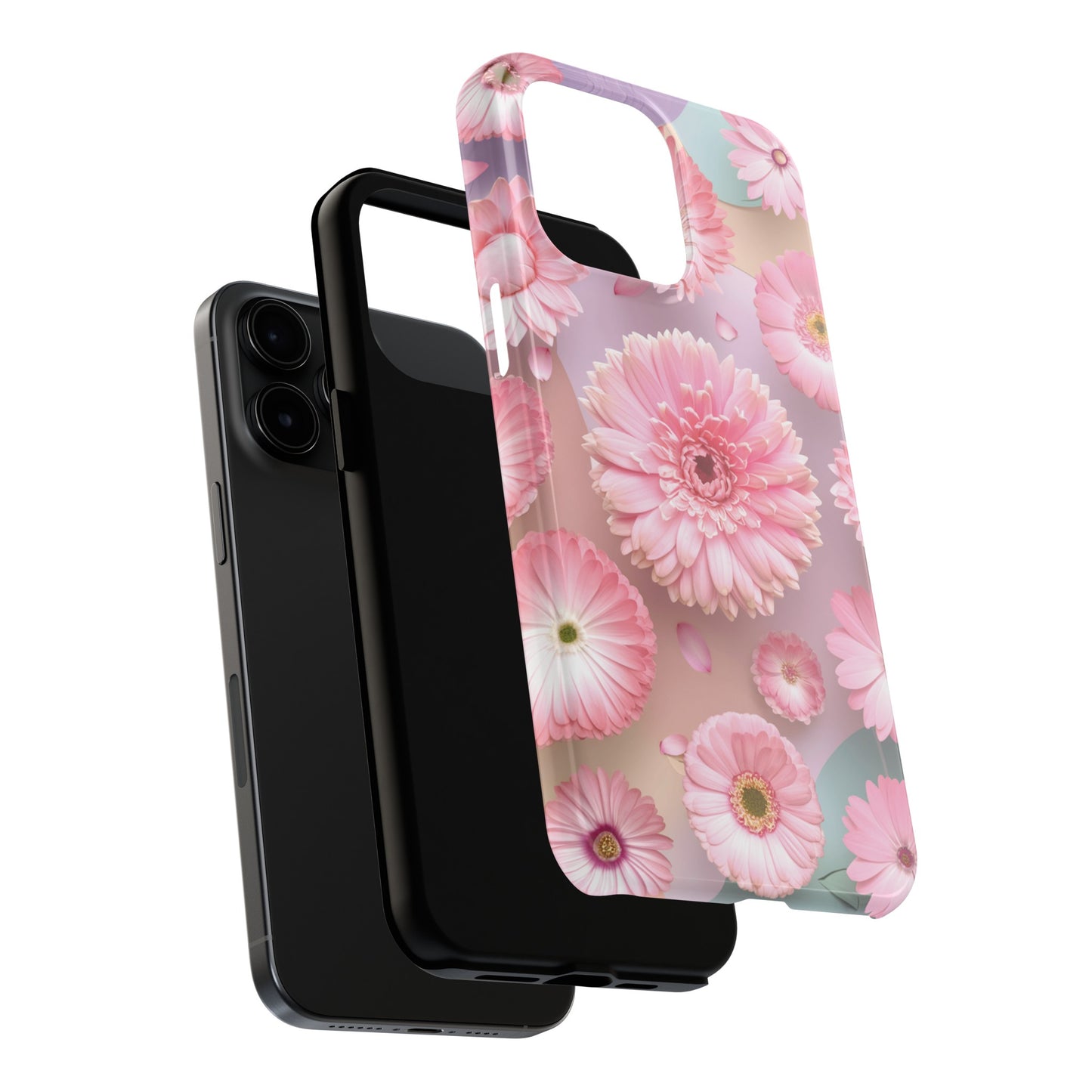 Pink Floral Bliss - Tough Phone Cases