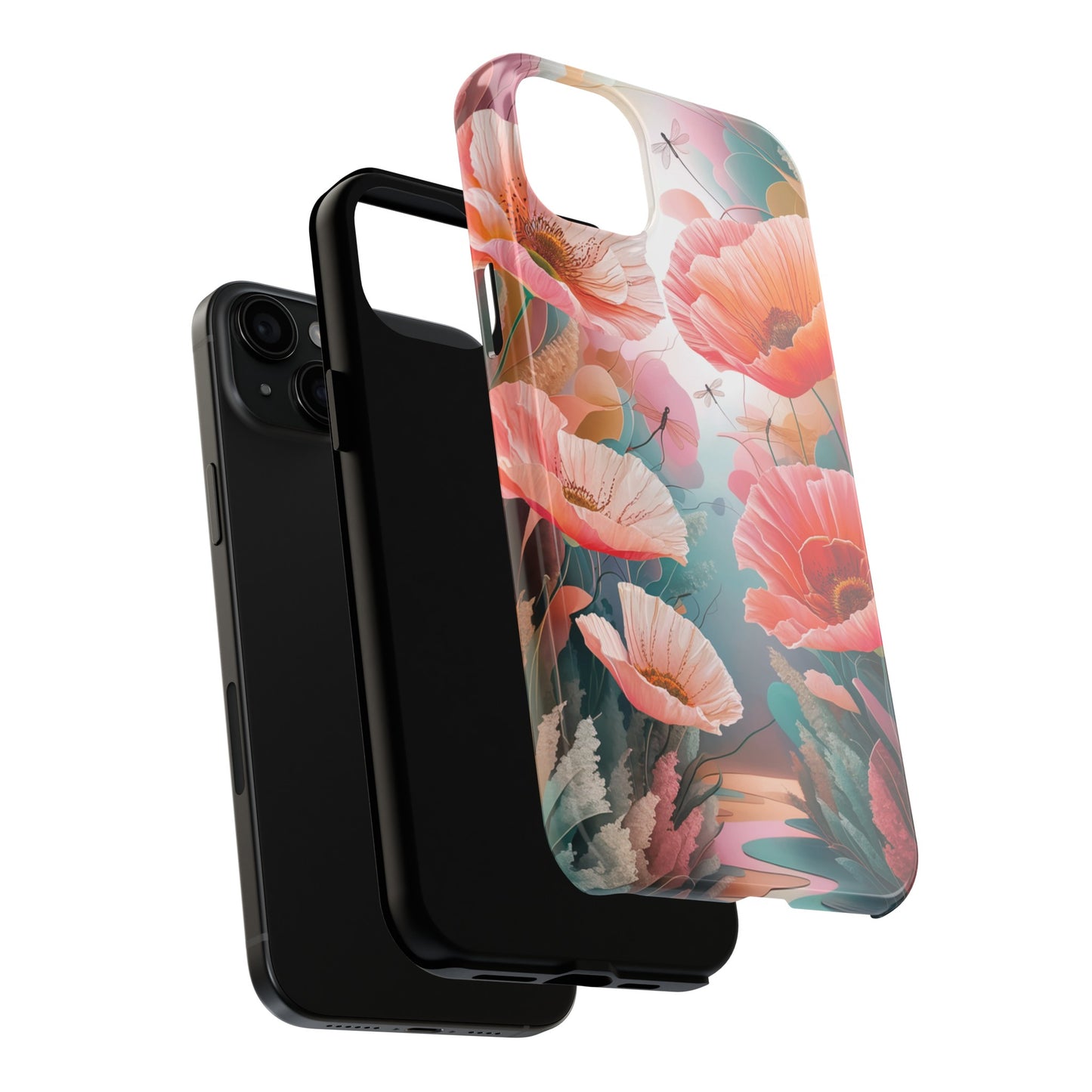 Whimsical Wings and Petal Whispers - Tough Phone Cases