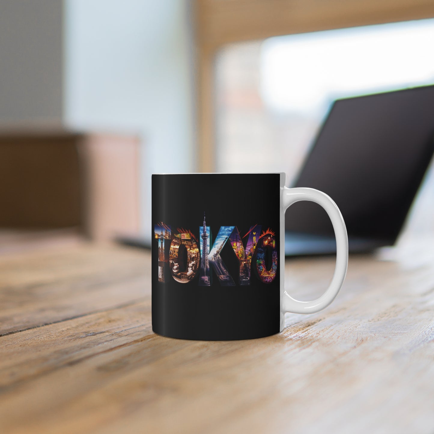 "Tokyo" in Black - Mug 11oz