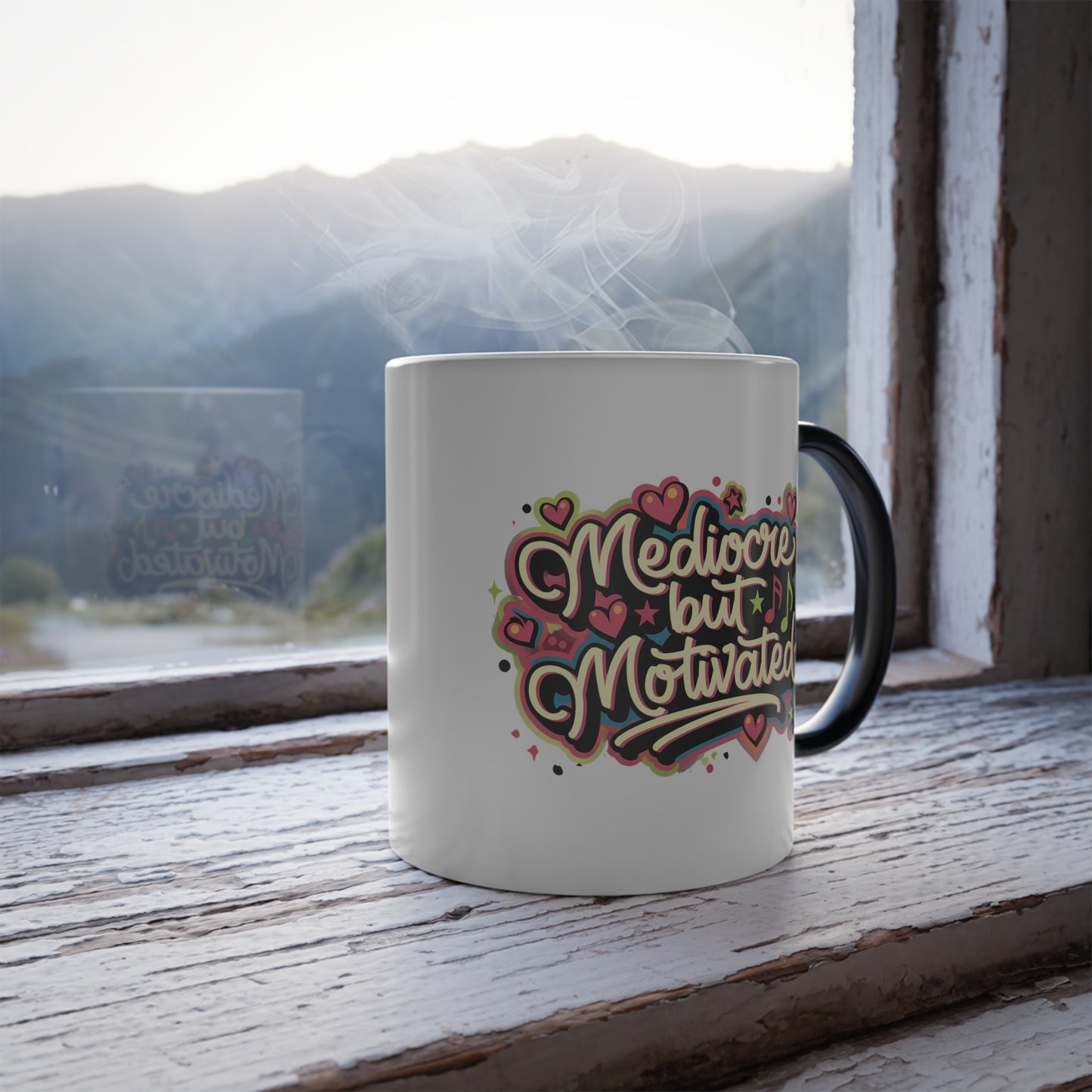 Mediocre But Motivated - Color Morphing Mug, 11oz