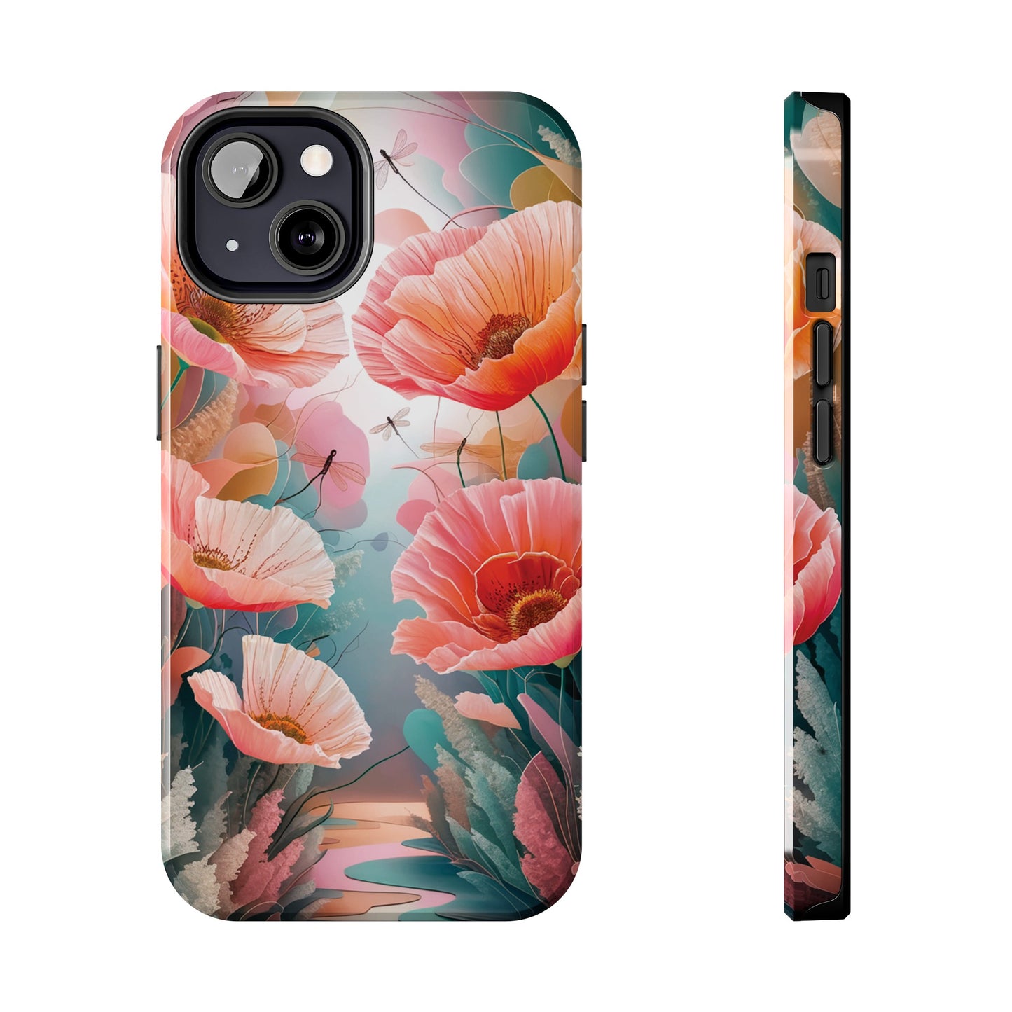 Whimsical Wings and Petal Whispers - Tough Phone Cases