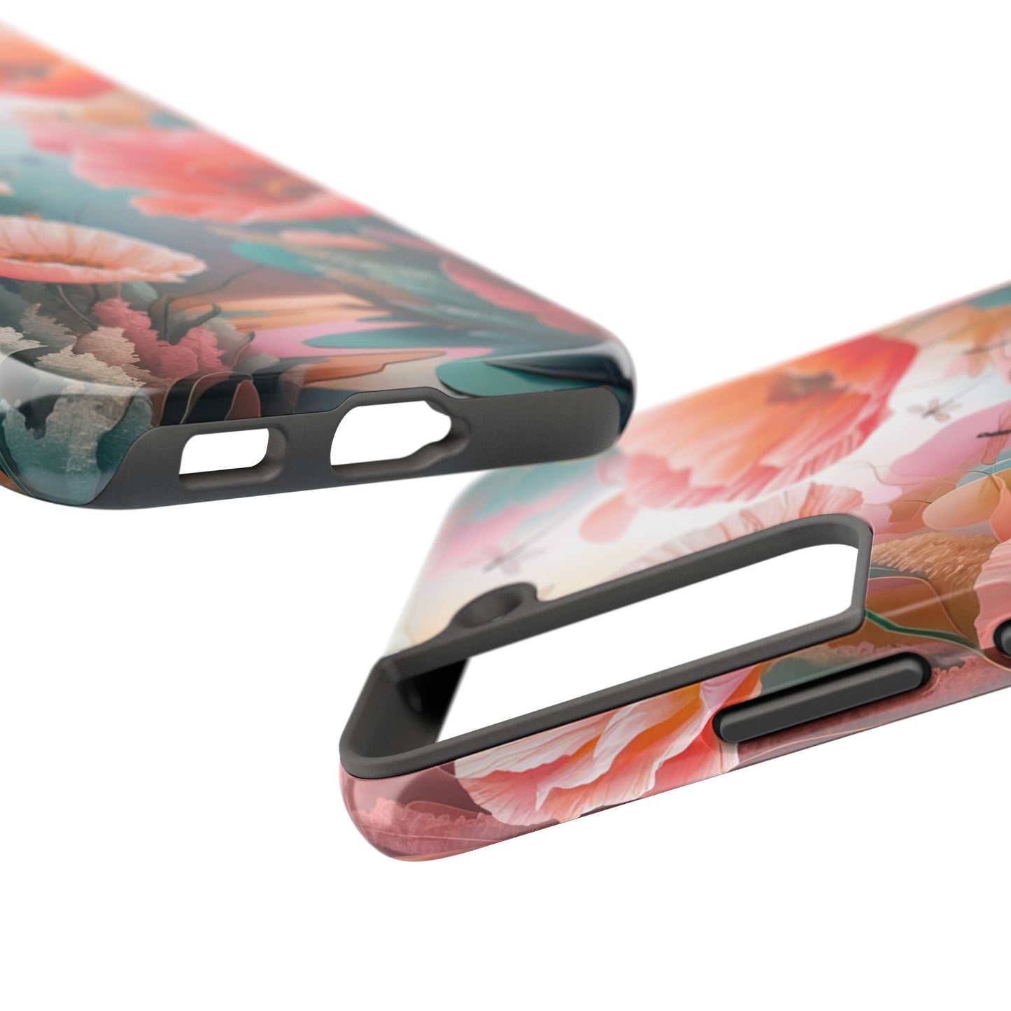 Whimsical Wings and Petal Whispers - Tough Phone Cases