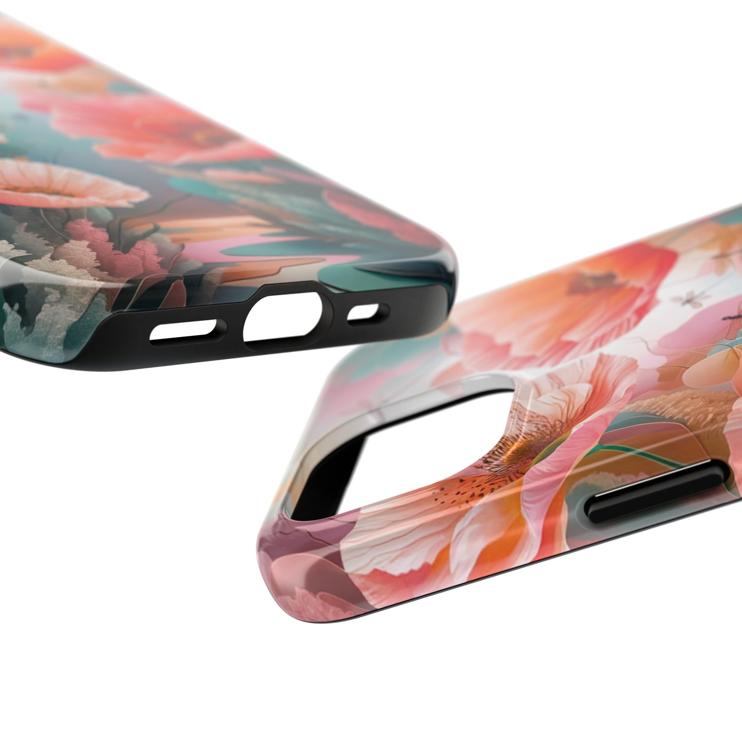 Whimsical Wings and Petal Whispers - Tough Phone Cases