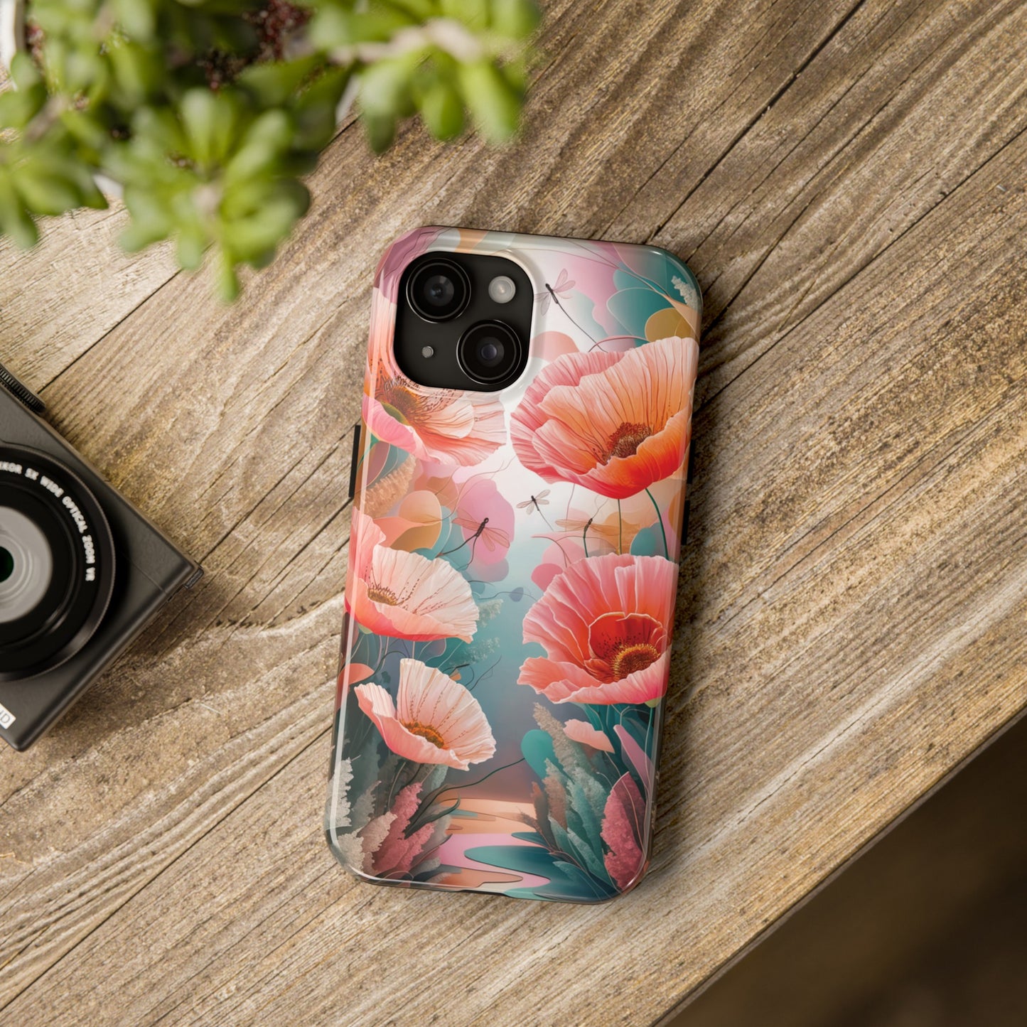 Whimsical Wings and Petal Whispers - Tough Phone Cases