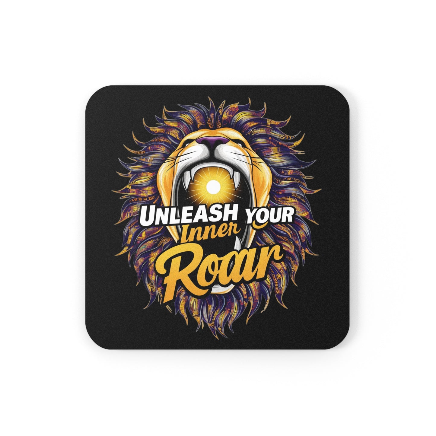 "Unleash your Inner Roar" Lion - Cork Coaster