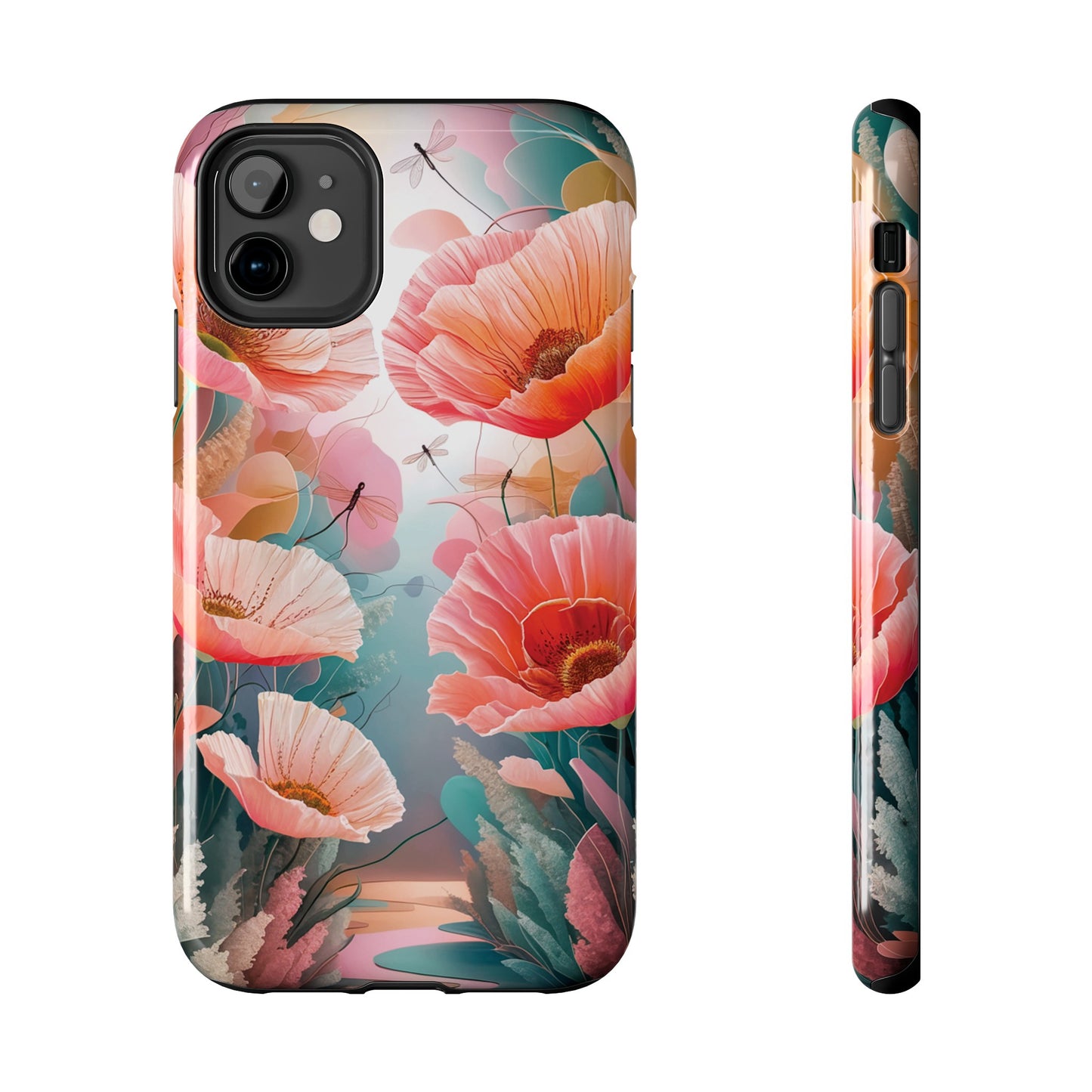 Whimsical Wings and Petal Whispers - Tough Phone Cases