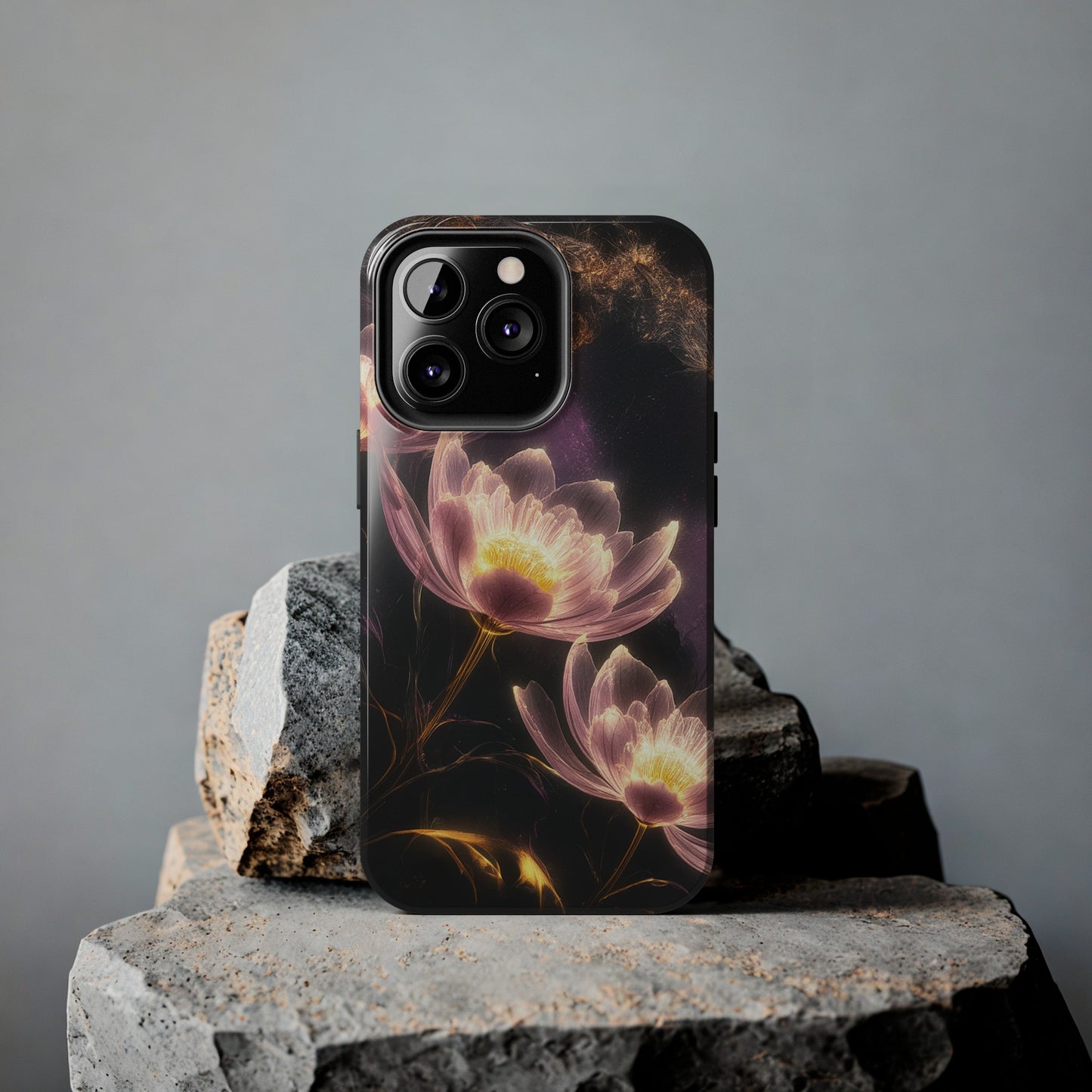 Night Lotus Glow - Tough Phone Cases