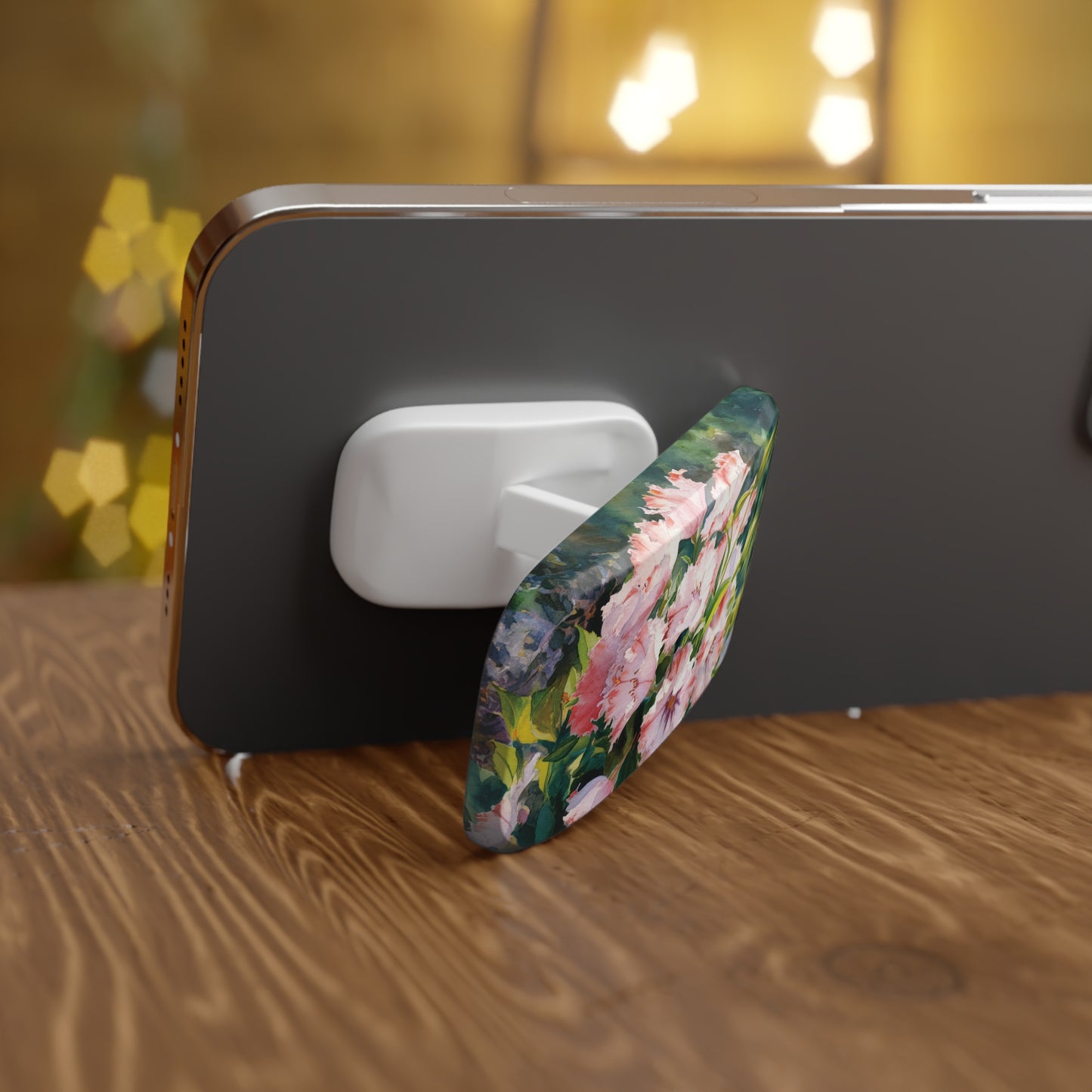 Pink Garden Haven - Phone Click-On Grip