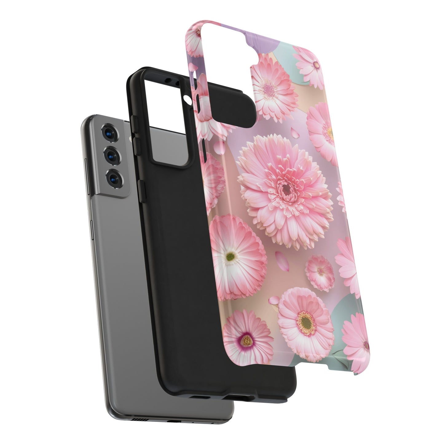 Pink Floral Bliss - Tough Phone Cases