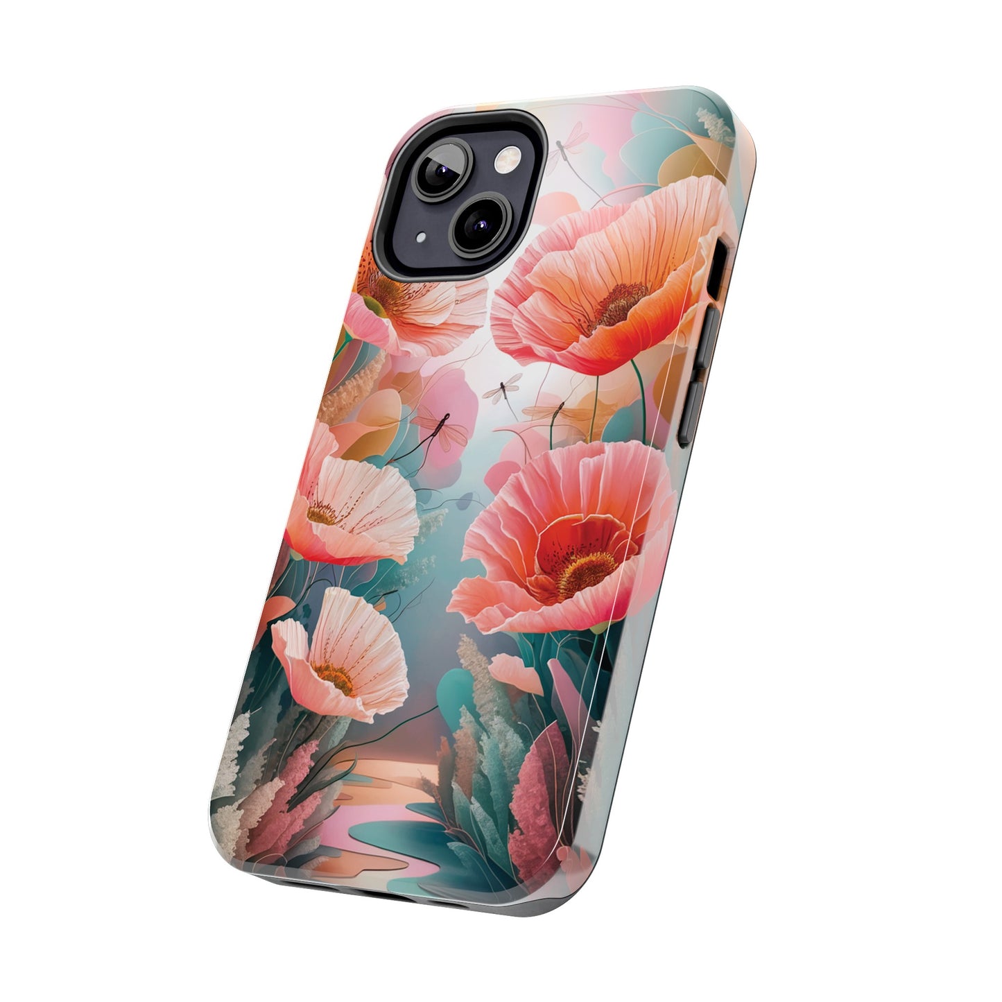 Whimsical Wings and Petal Whispers - Tough Phone Cases