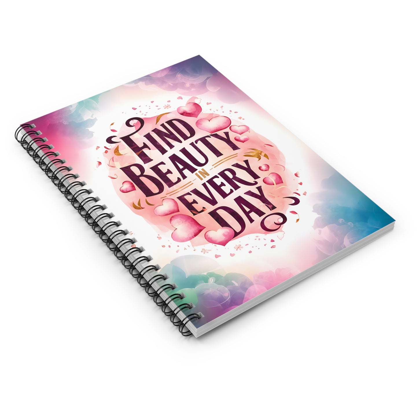Find Beauty in Everyday Spiral Notebook - Ruled Line