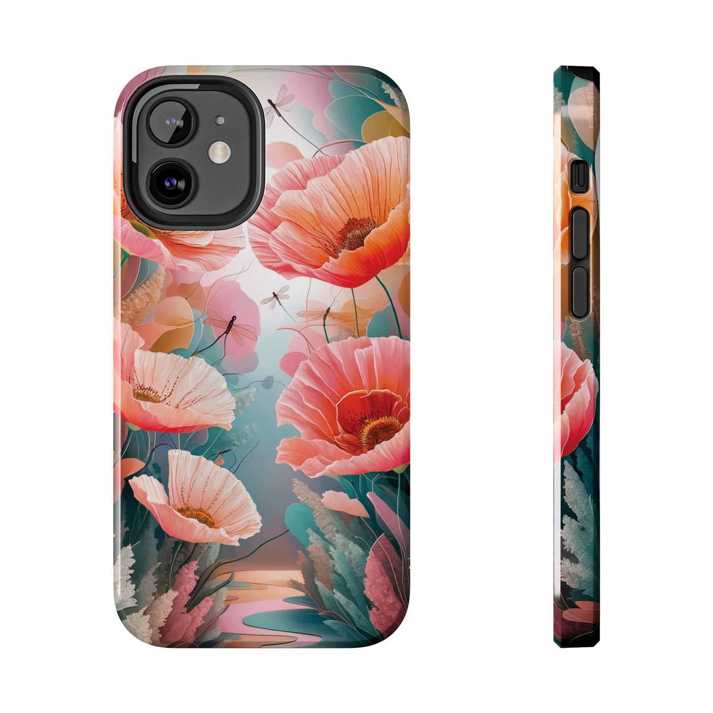 Whimsical Wings and Petal Whispers - Tough Phone Cases