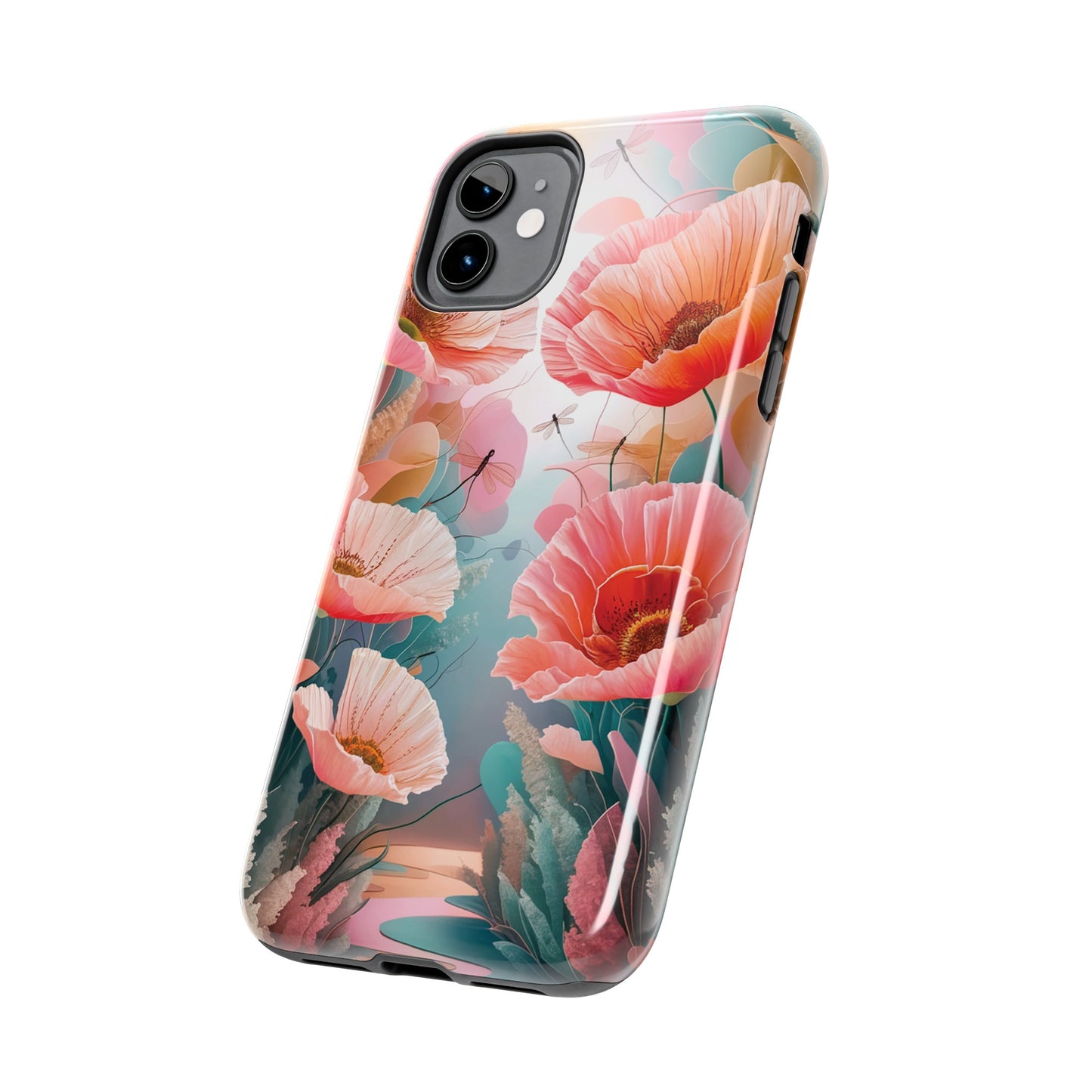Whimsical Wings and Petal Whispers - Tough Phone Cases
