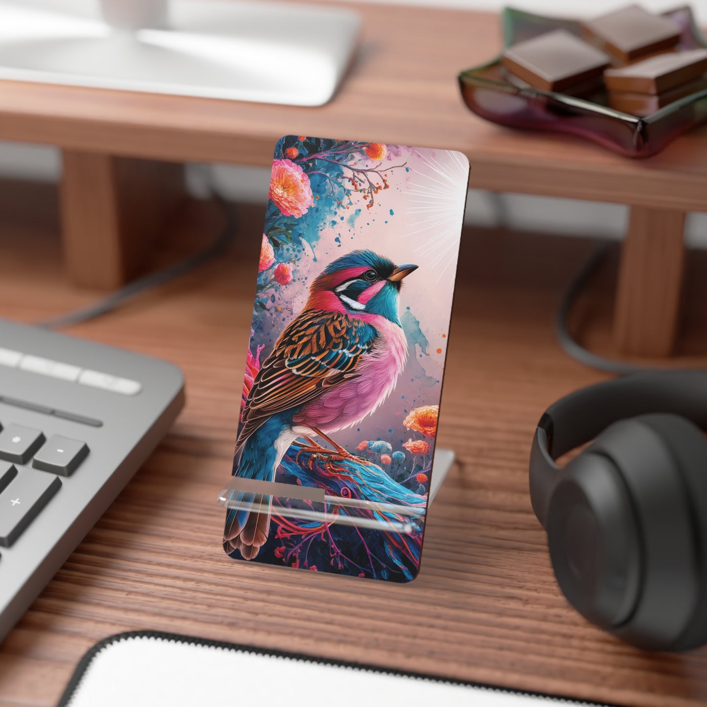 A Vibrant Tweet! - Display Stand for Smartphones