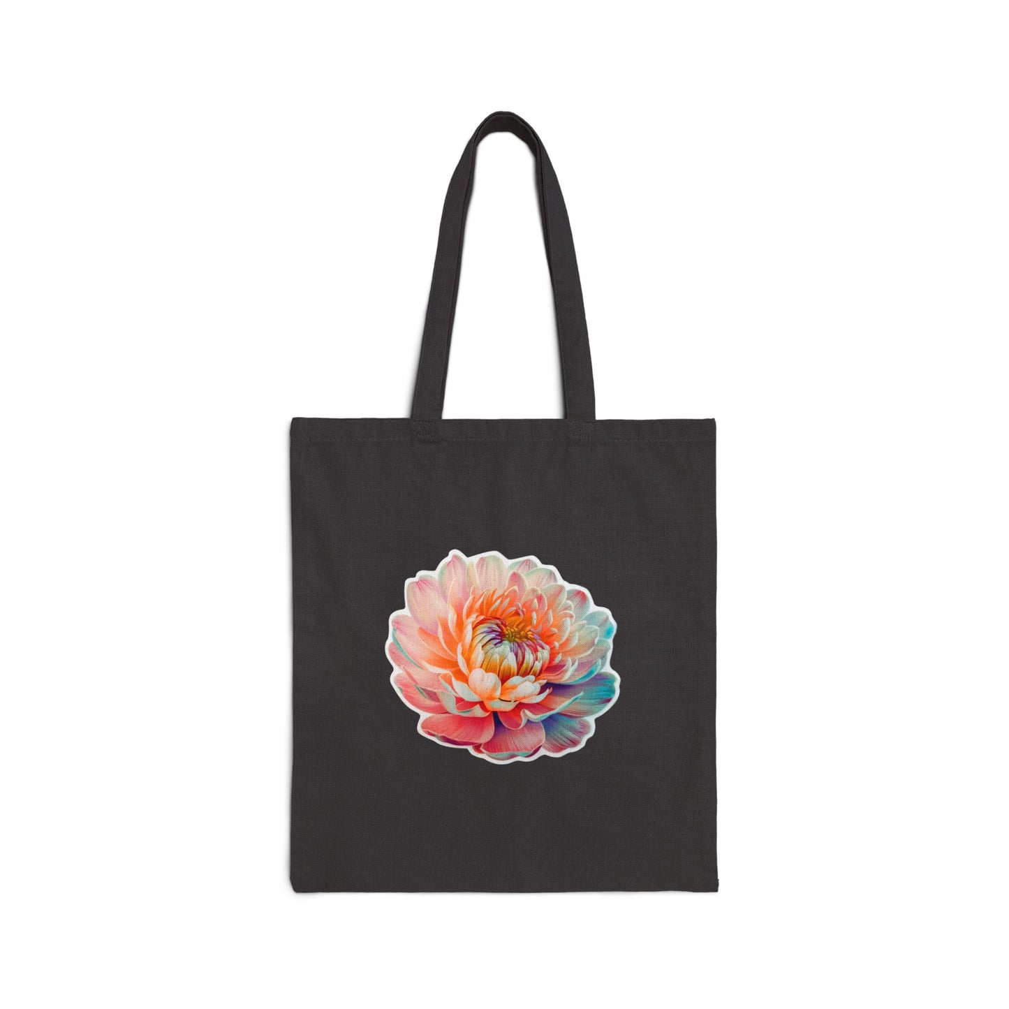 "A plethora of hues Flower" - Cotton Canvas Tote Bag