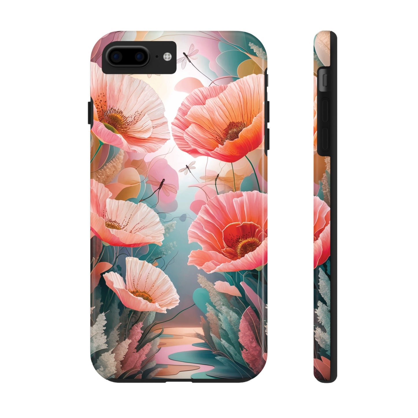 Whimsical Wings and Petal Whispers - Tough Phone Cases