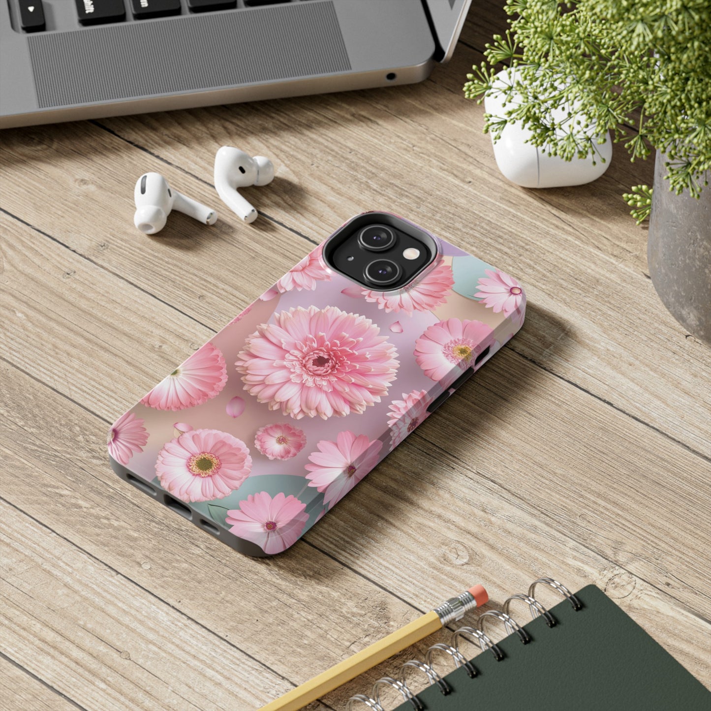 Pink Floral Bliss - Tough Phone Cases