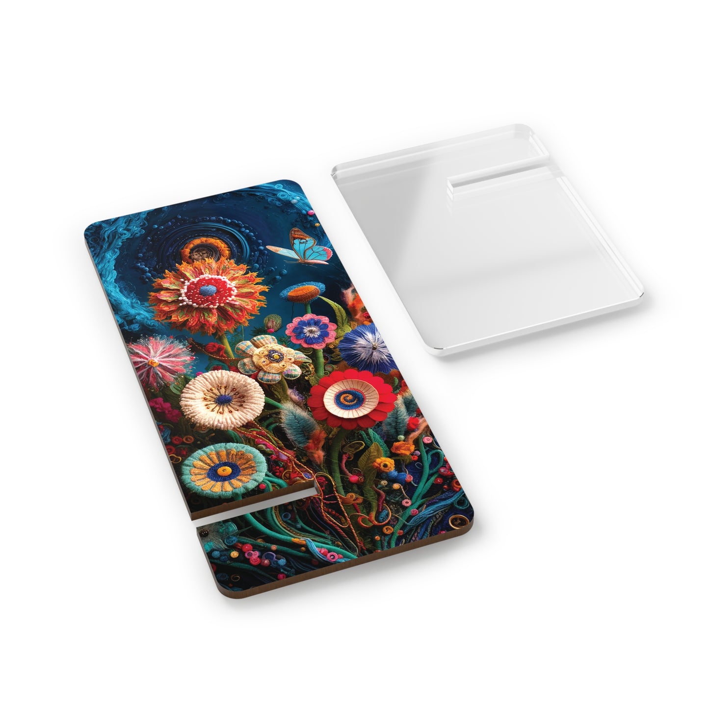 Floral Bloom: Art and Sewing Materials - Display Stand for Smartphones