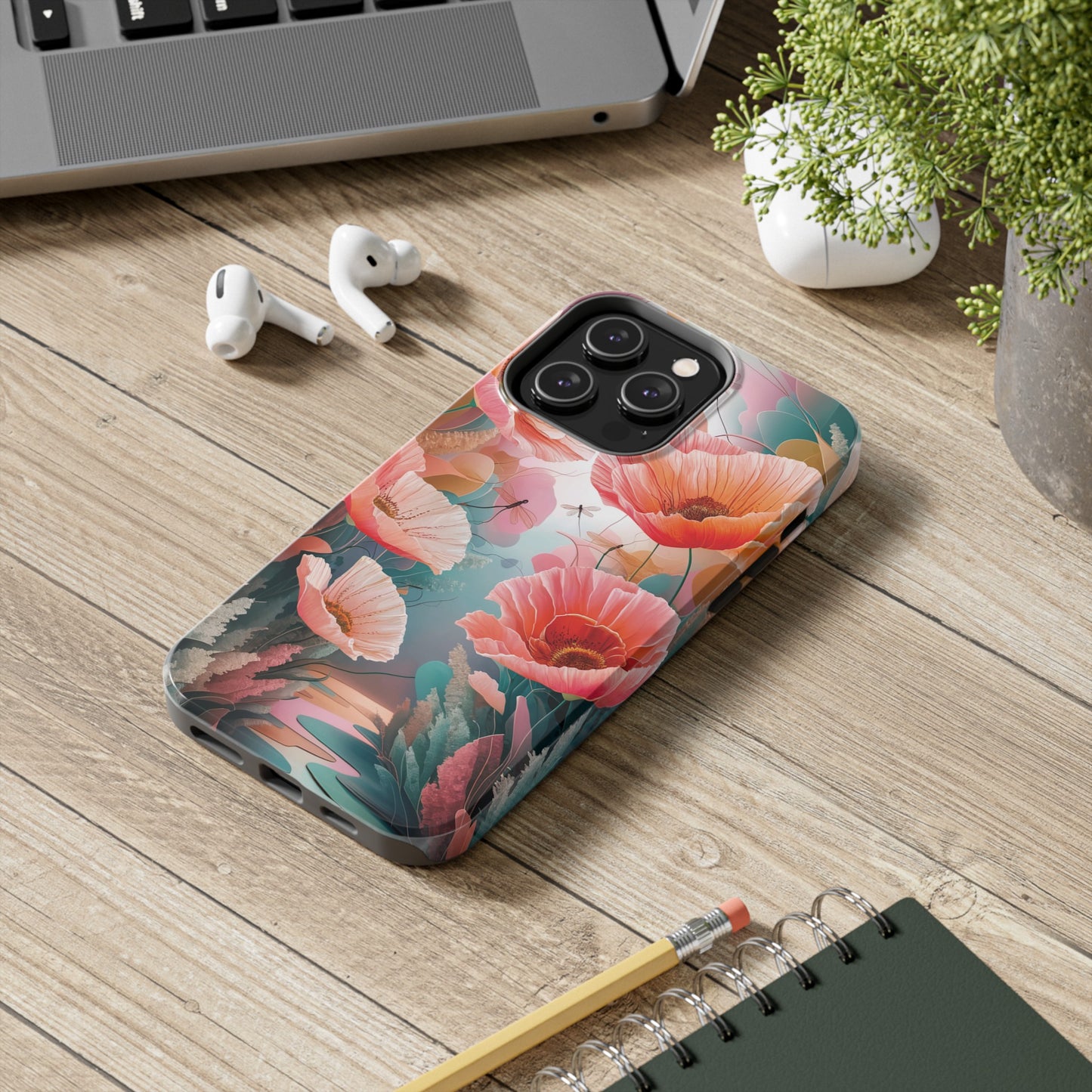 Whimsical Wings and Petal Whispers - Tough Phone Cases