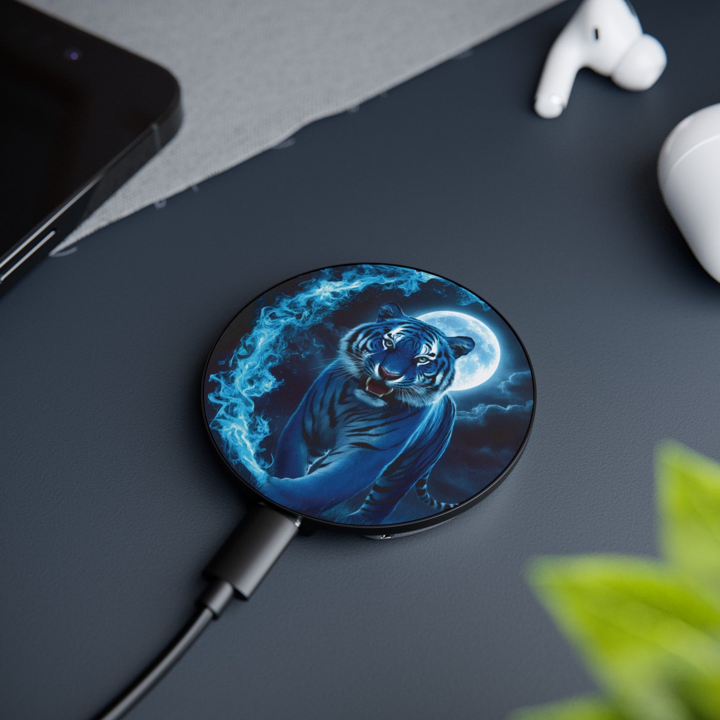 Midnight Azure Tiger - Magnetic Induction Charger