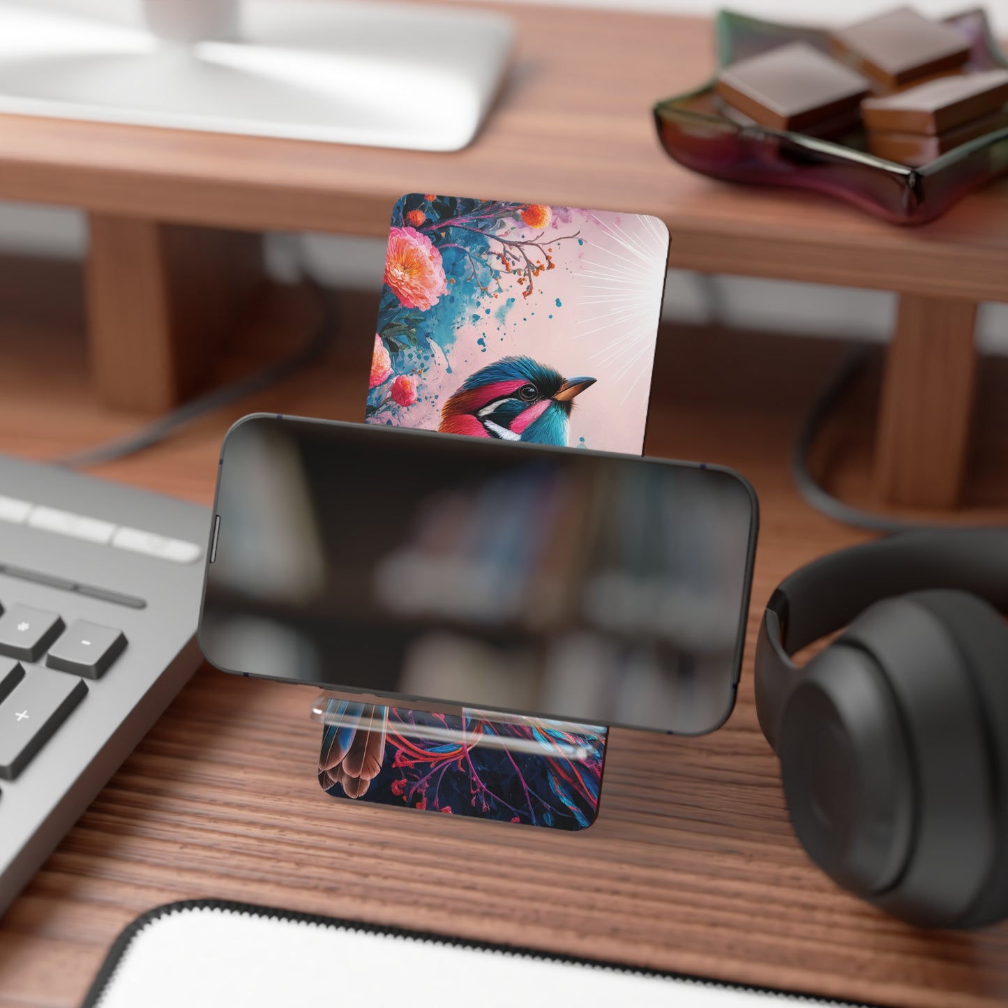 A Vibrant Tweet! - Display Stand for Smartphones