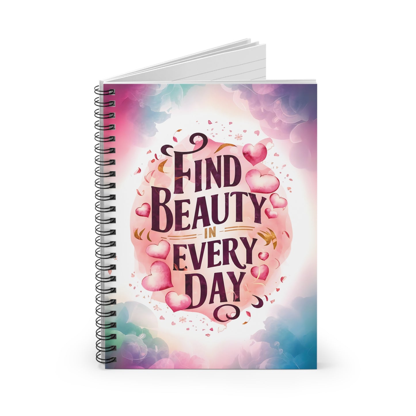 Find Beauty in Everyday Spiral Notebook - Ruled Line