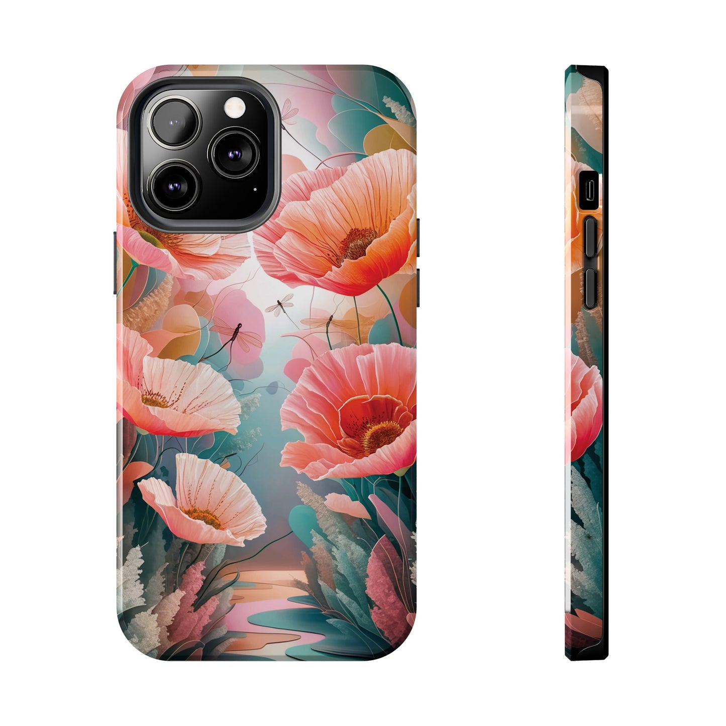 Whimsical Wings and Petal Whispers - Tough Phone Cases