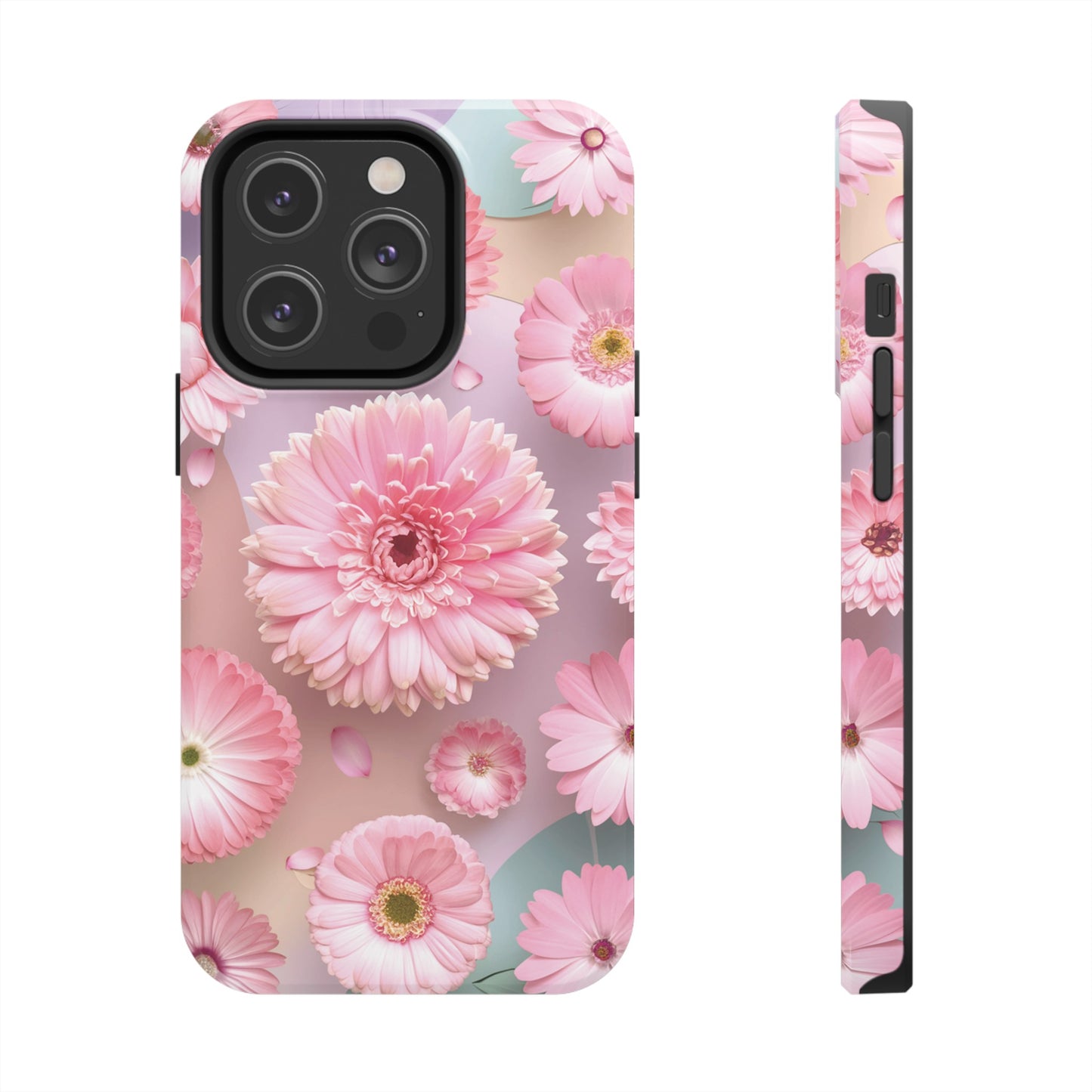 Pink Floral Bliss - Tough Phone Cases