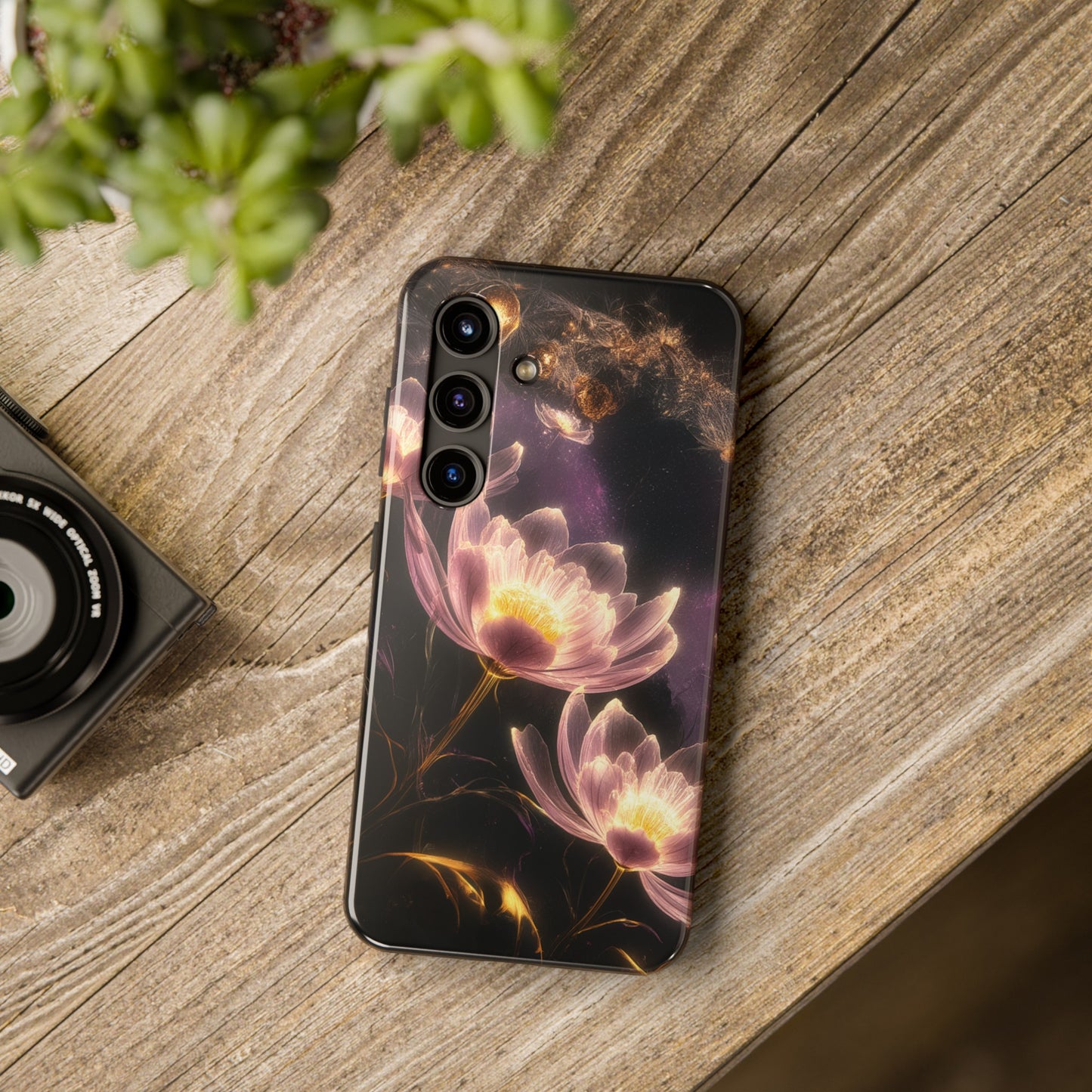 Night Lotus Glow - Tough Phone Cases