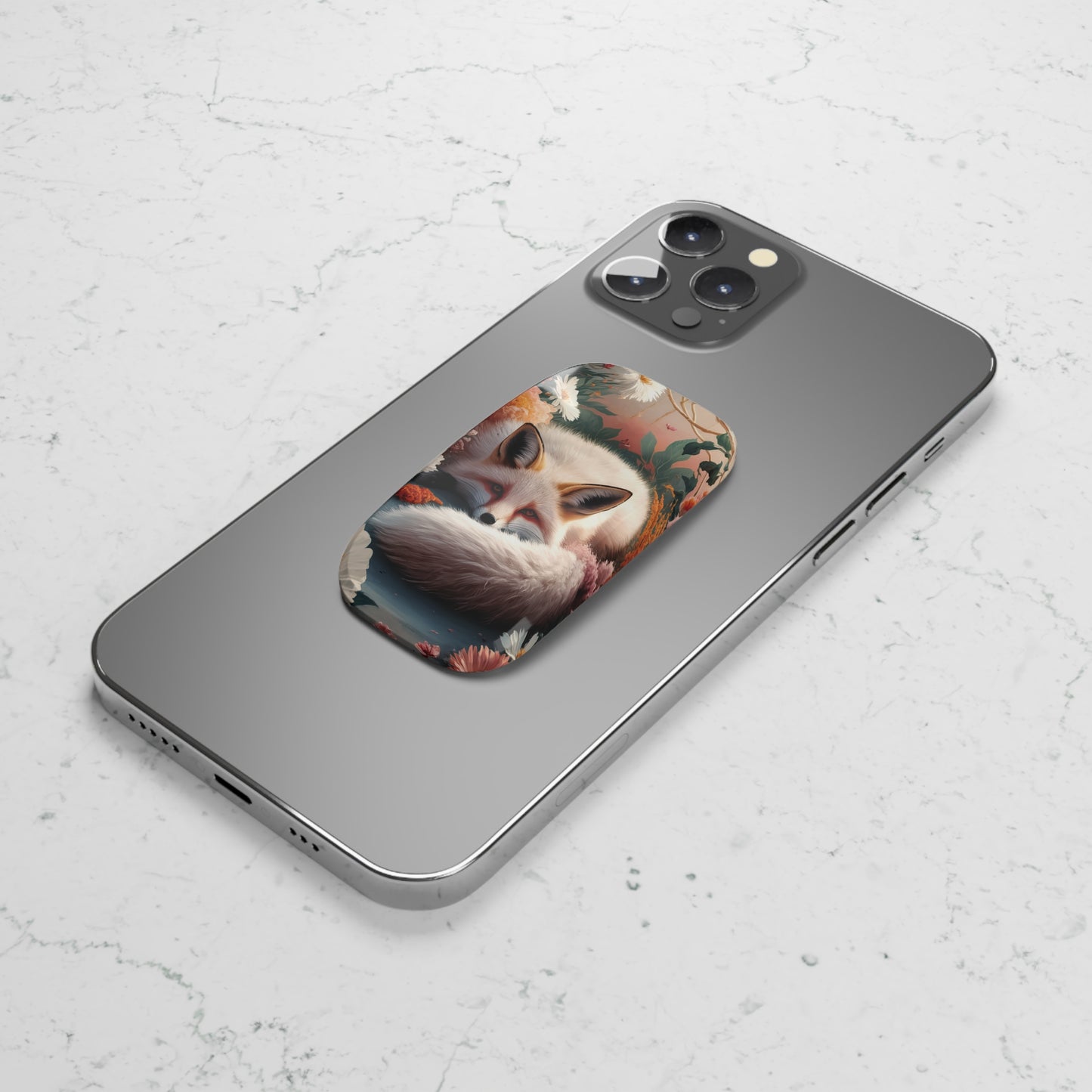 Slumbering Kitsune - Phone Click-On Grip