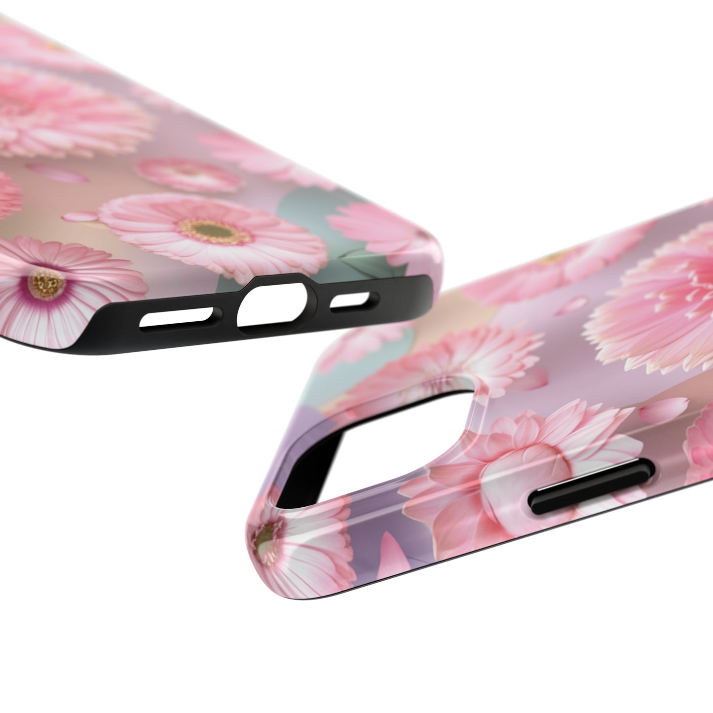 Pink Floral Bliss - Tough Phone Cases