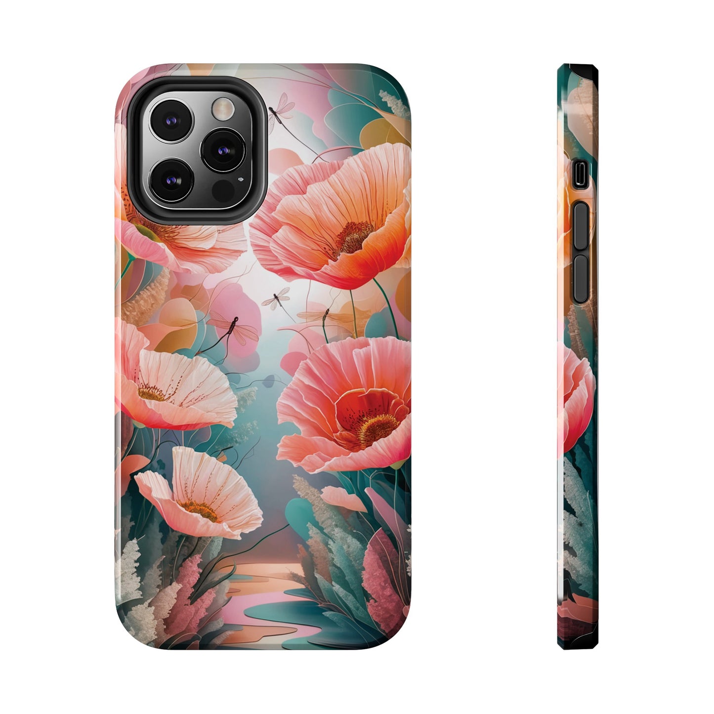 Whimsical Wings and Petal Whispers - Tough Phone Cases