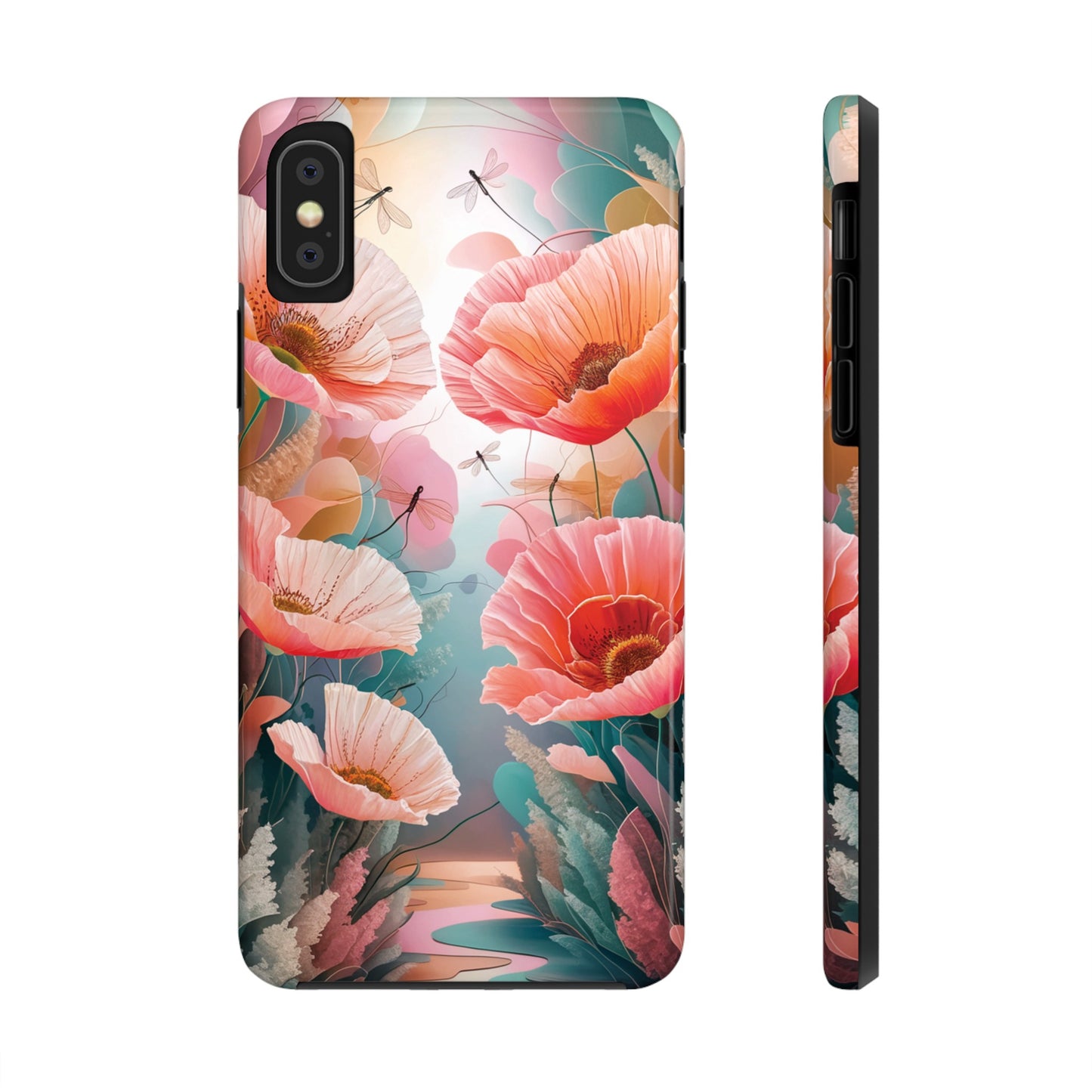 Whimsical Wings and Petal Whispers - Tough Phone Cases